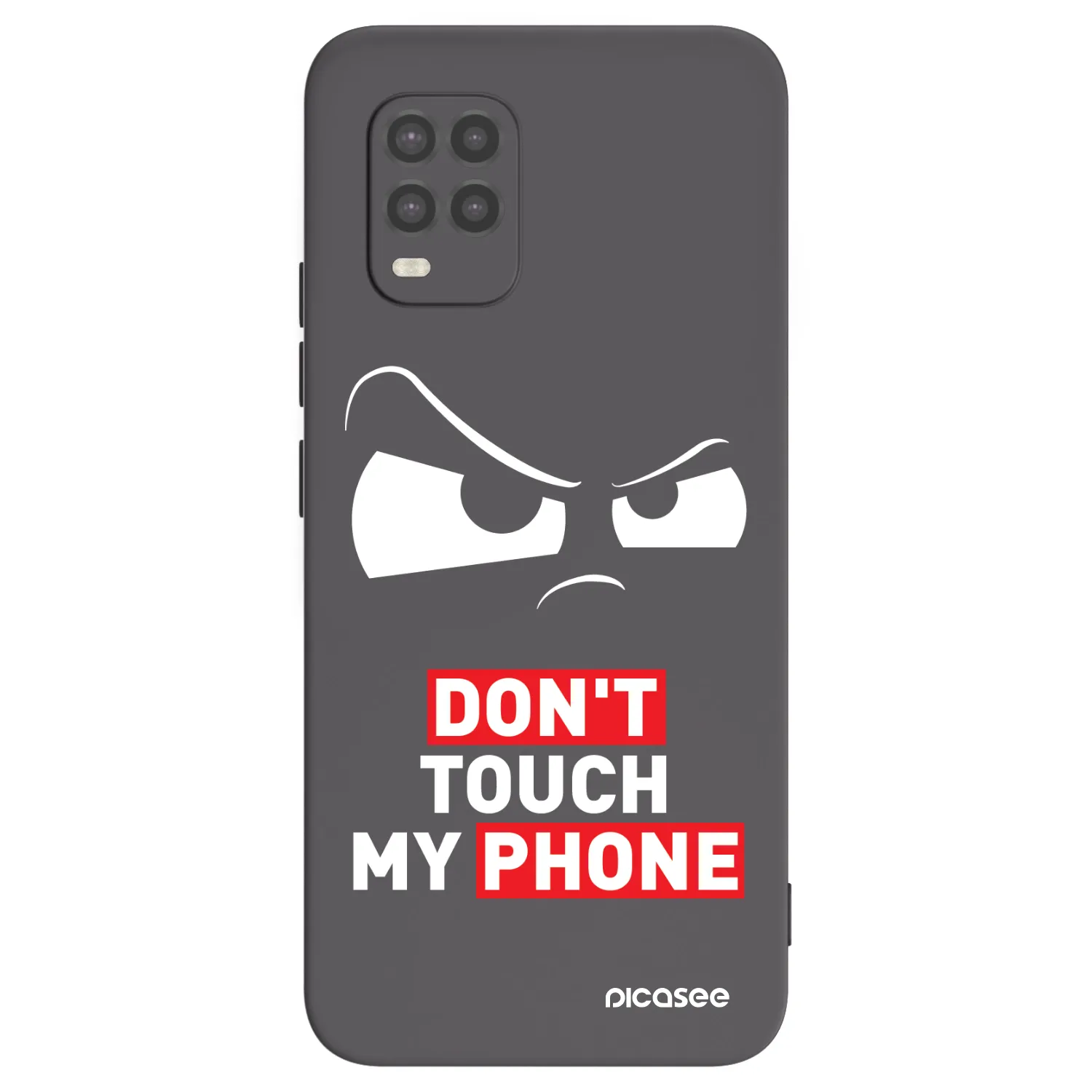 Picasee fekete szilikon tok az alábbi mobiltelefonokra Xiaomi Mi 10 Lite - Cloudy Eye - Transparent