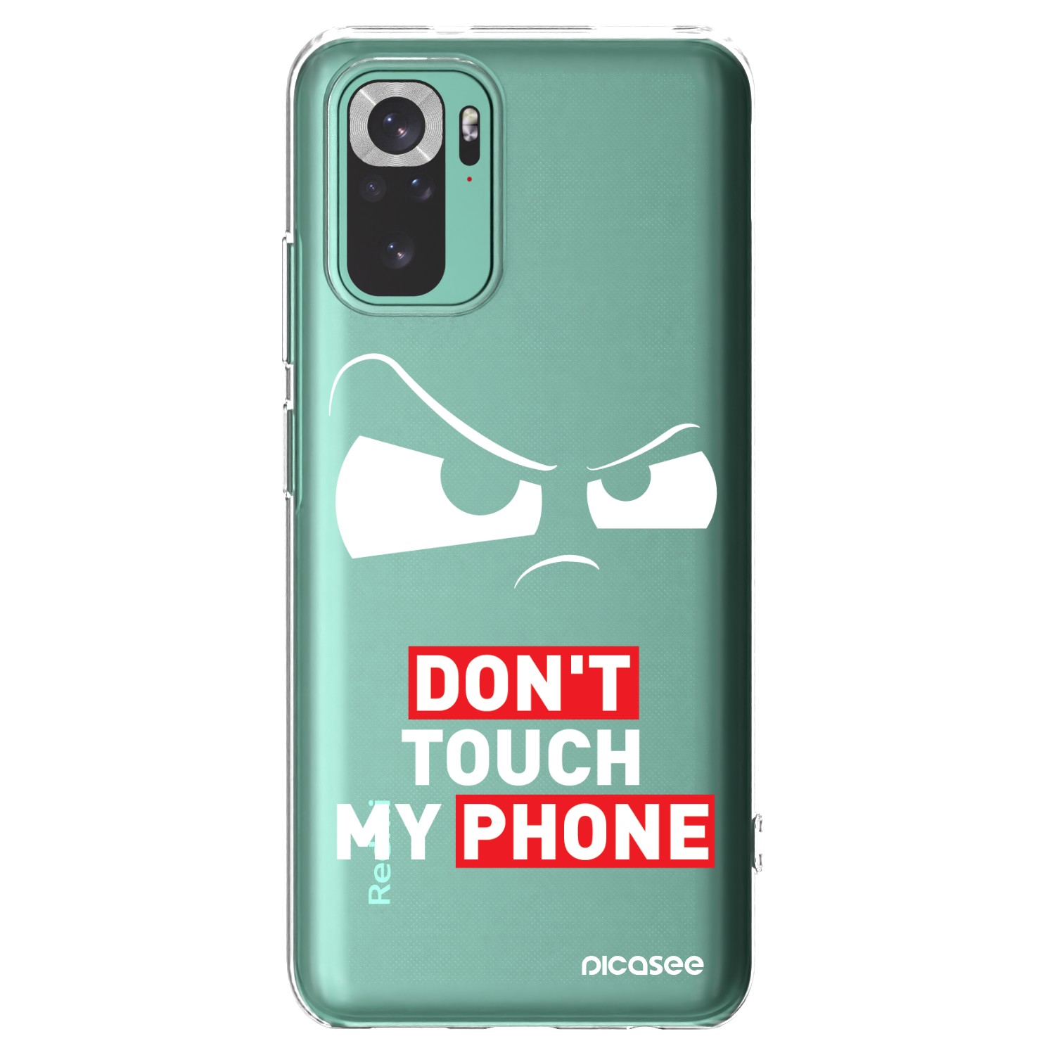 Picasee átlátszó szilikon tok az alábbi mobiltelefonokra Xiaomi Redmi Note 10 Pro - Cloudy Eye - Transparent