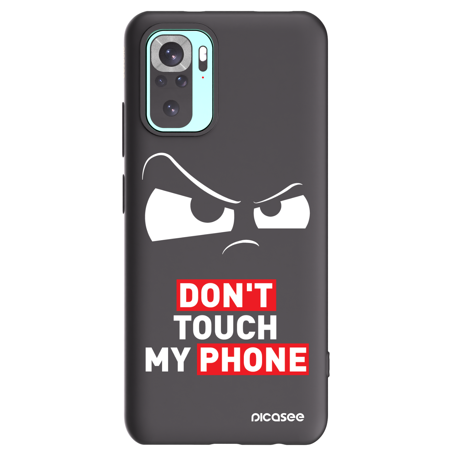 Picasee fekete szilikon tok az alábbi mobiltelefonokra Xiaomi Redmi Note 10 Pro - Cloudy Eye - Transparent