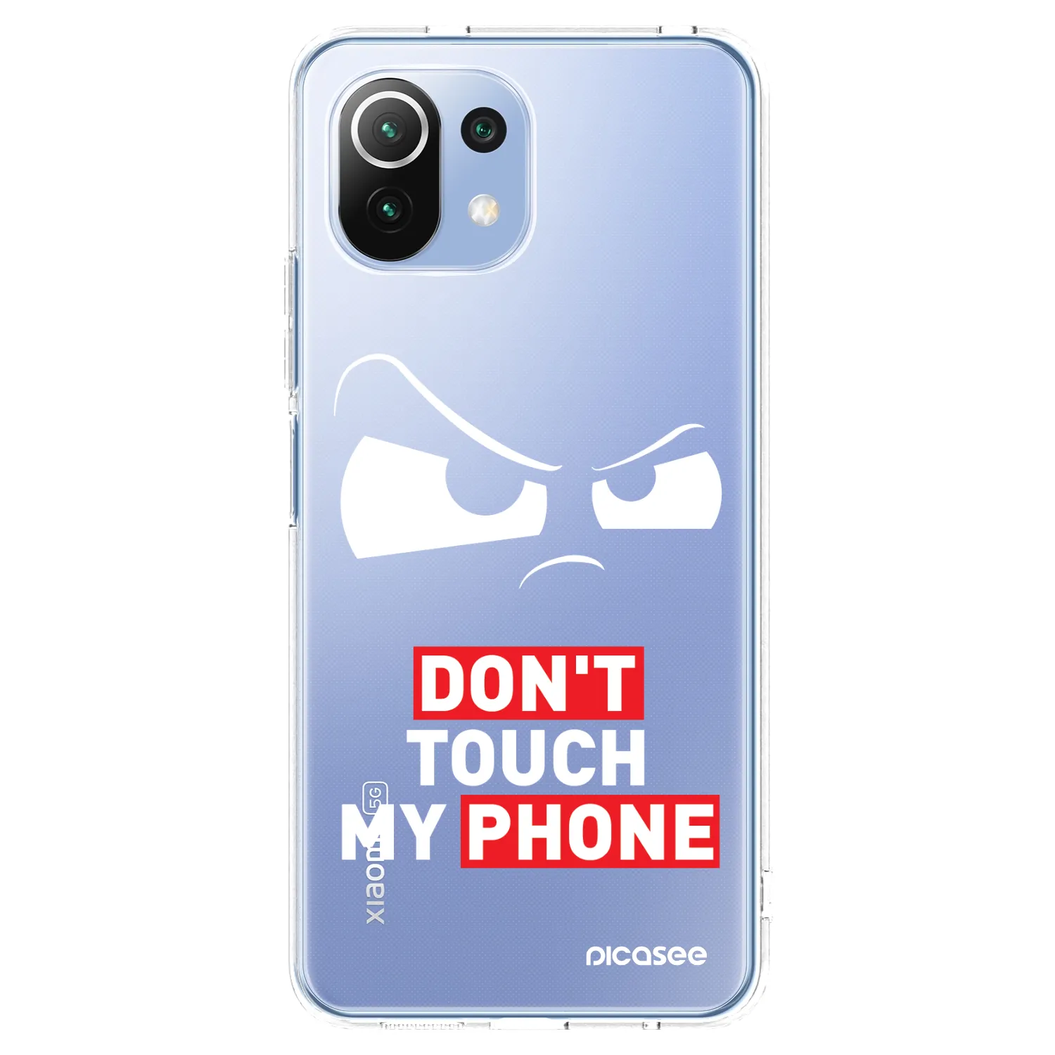 Picasee átlátszó szilikon tok az alábbi mobiltelefonokra Xiaomi Mi 11 Lite - Cloudy Eye - Transparent