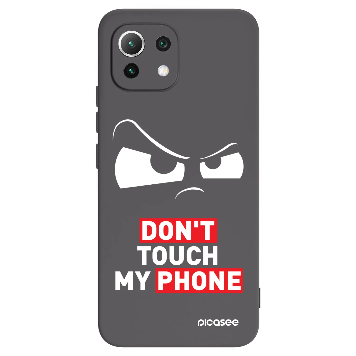 Picasee fekete szilikon tok az alábbi mobiltelefonokra Xiaomi Mi 11 Lite - Cloudy Eye - Transparent