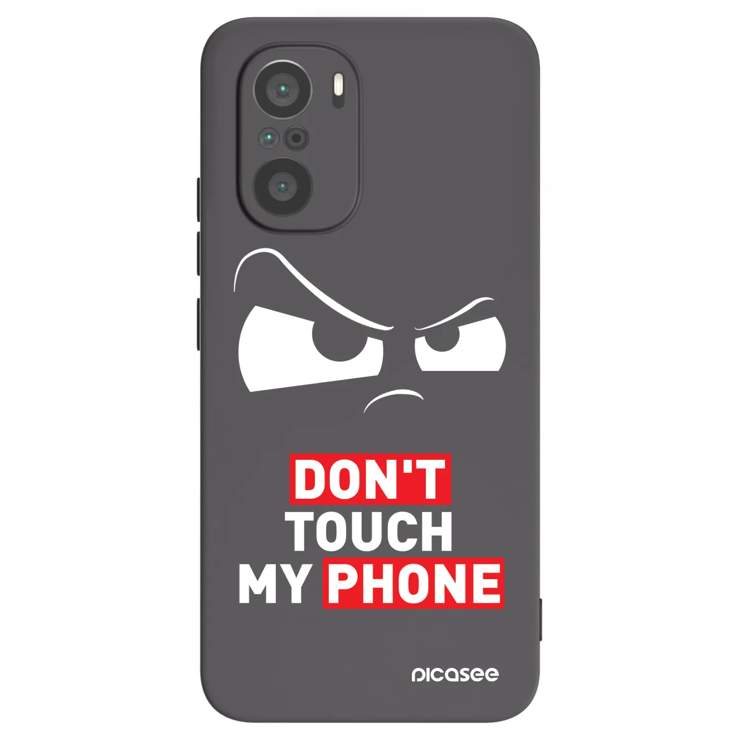 Picasee fekete szilikon tok az alábbi mobiltelefonokra Xiaomi Poco F3 - Cloudy Eye - Transparent