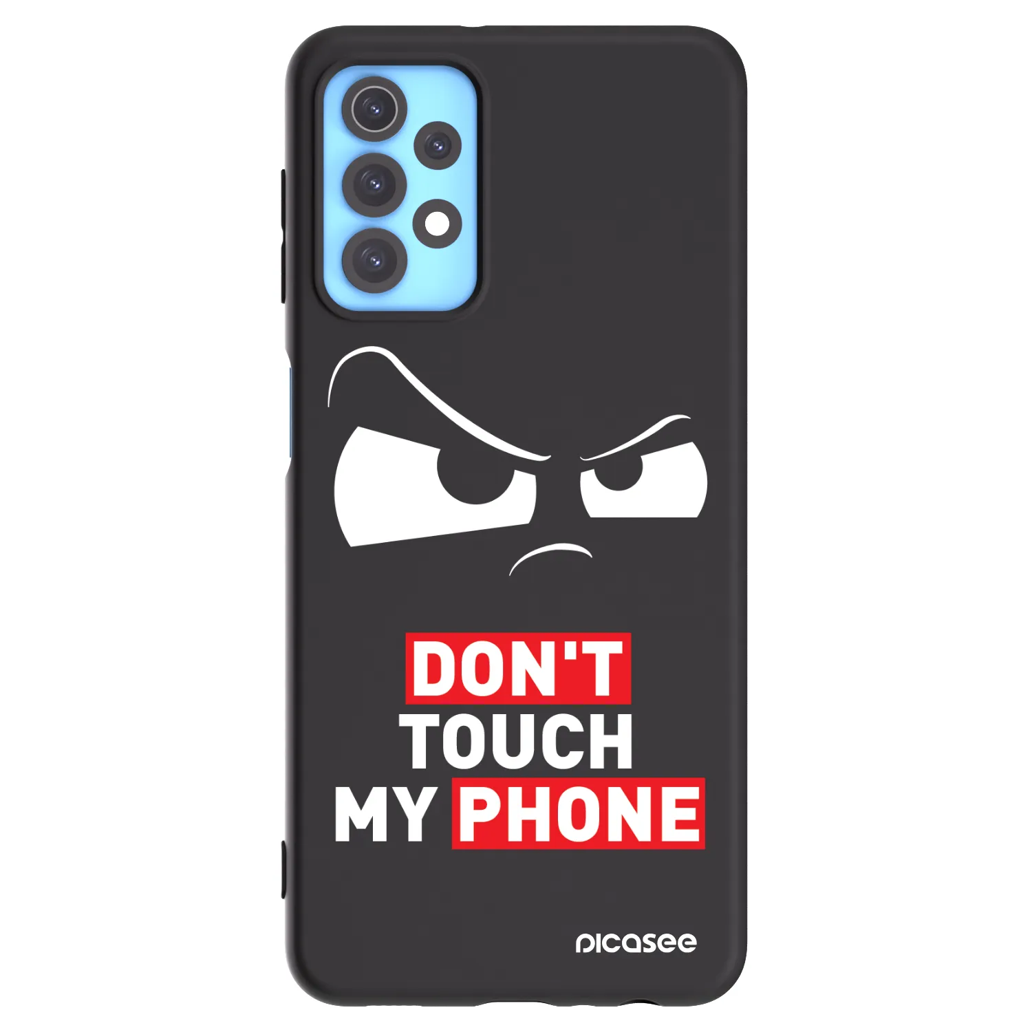 Picasee fekete szilikon tok az alábbi mobiltelefonokra Samsung Galaxy A32 4G SM-A325F - Cloudy Eye - Transparent