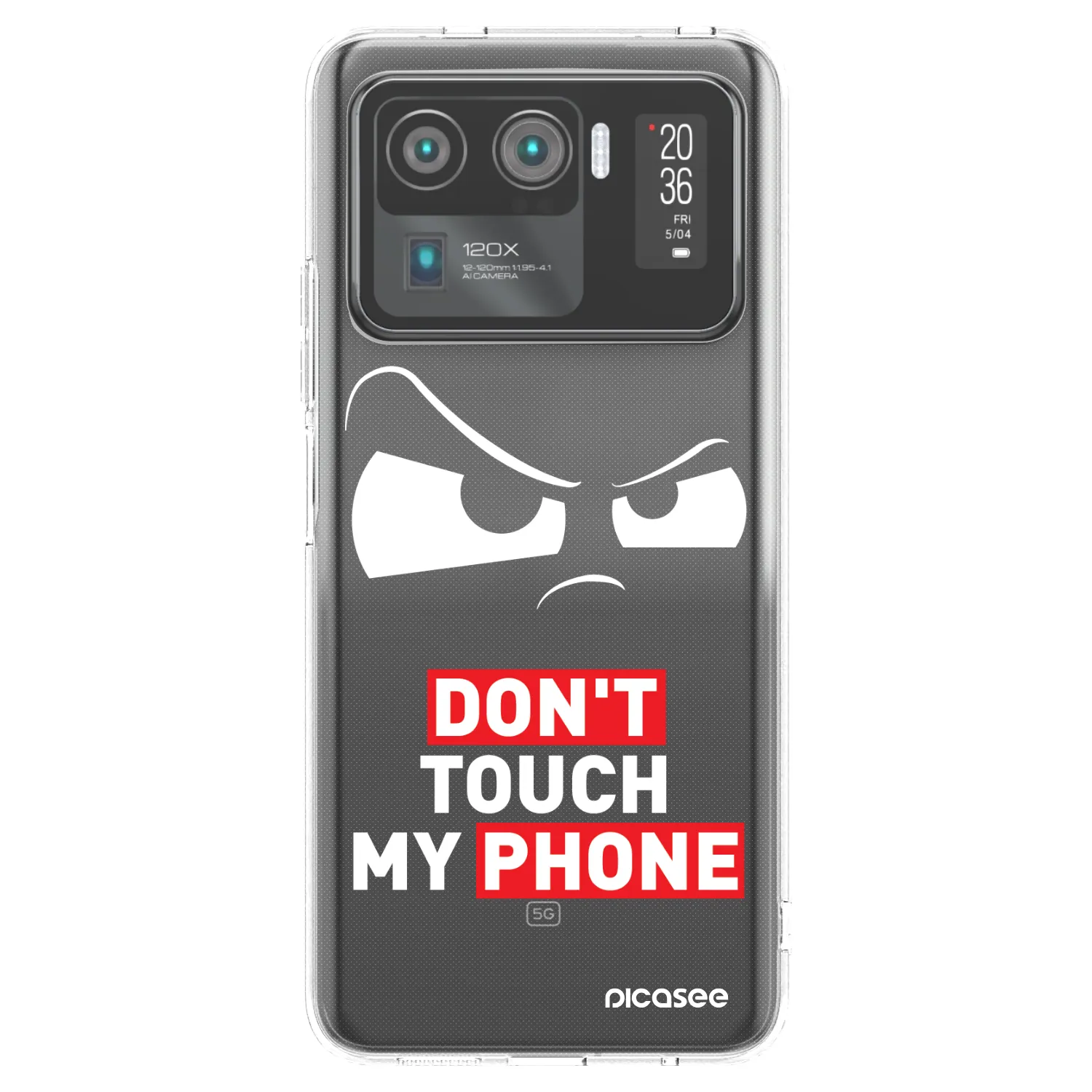 Picasee átlátszó szilikon tok az alábbi mobiltelefonokra Xiaomi Mi 11 Ultra - Cloudy Eye - Transparent