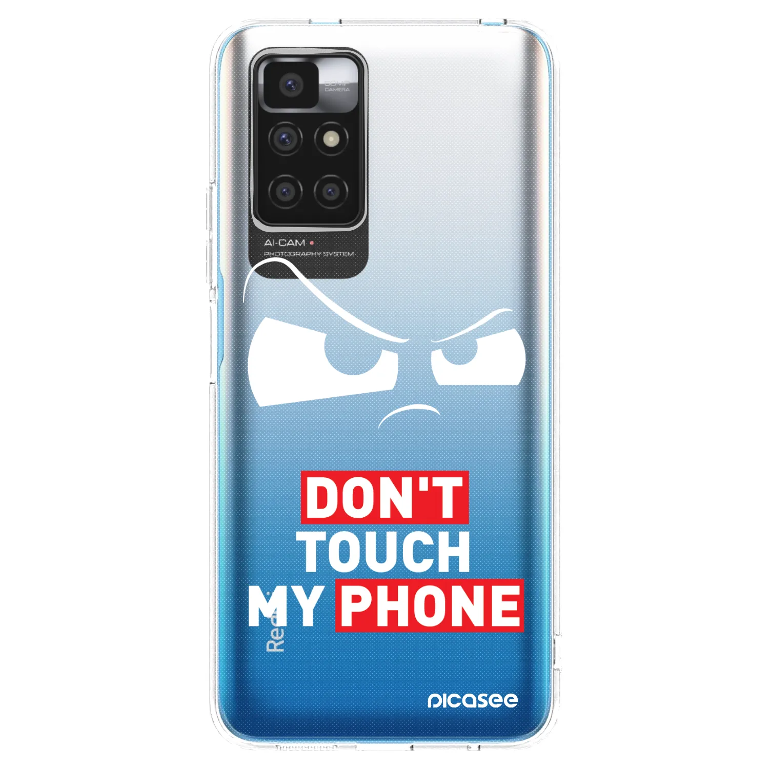 Picasee átlátszó szilikon tok az alábbi mobiltelefonokra Xiaomi Redmi 10 - Cloudy Eye - Transparent