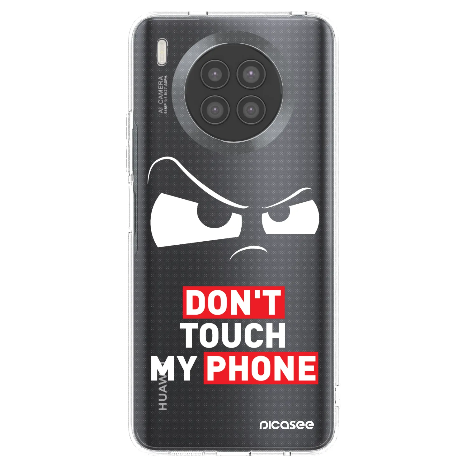 Picasee átlátszó szilikon tok az alábbi mobiltelefonokra Huawei Nova 8i - Cloudy Eye - Transparent
