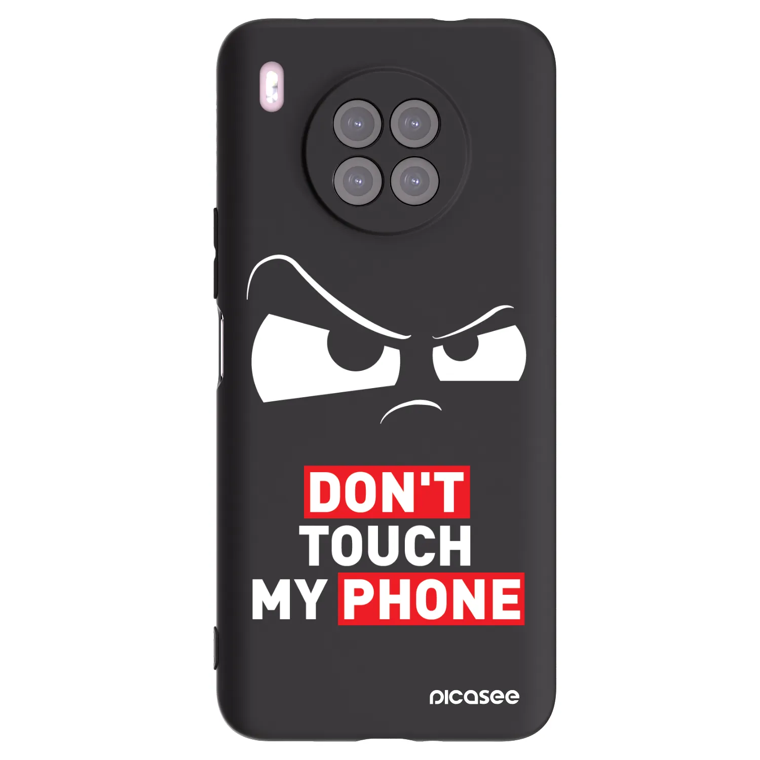 Picasee fekete szilikon tok az alábbi mobiltelefonokra Huawei Nova 8i - Cloudy Eye - Transparent