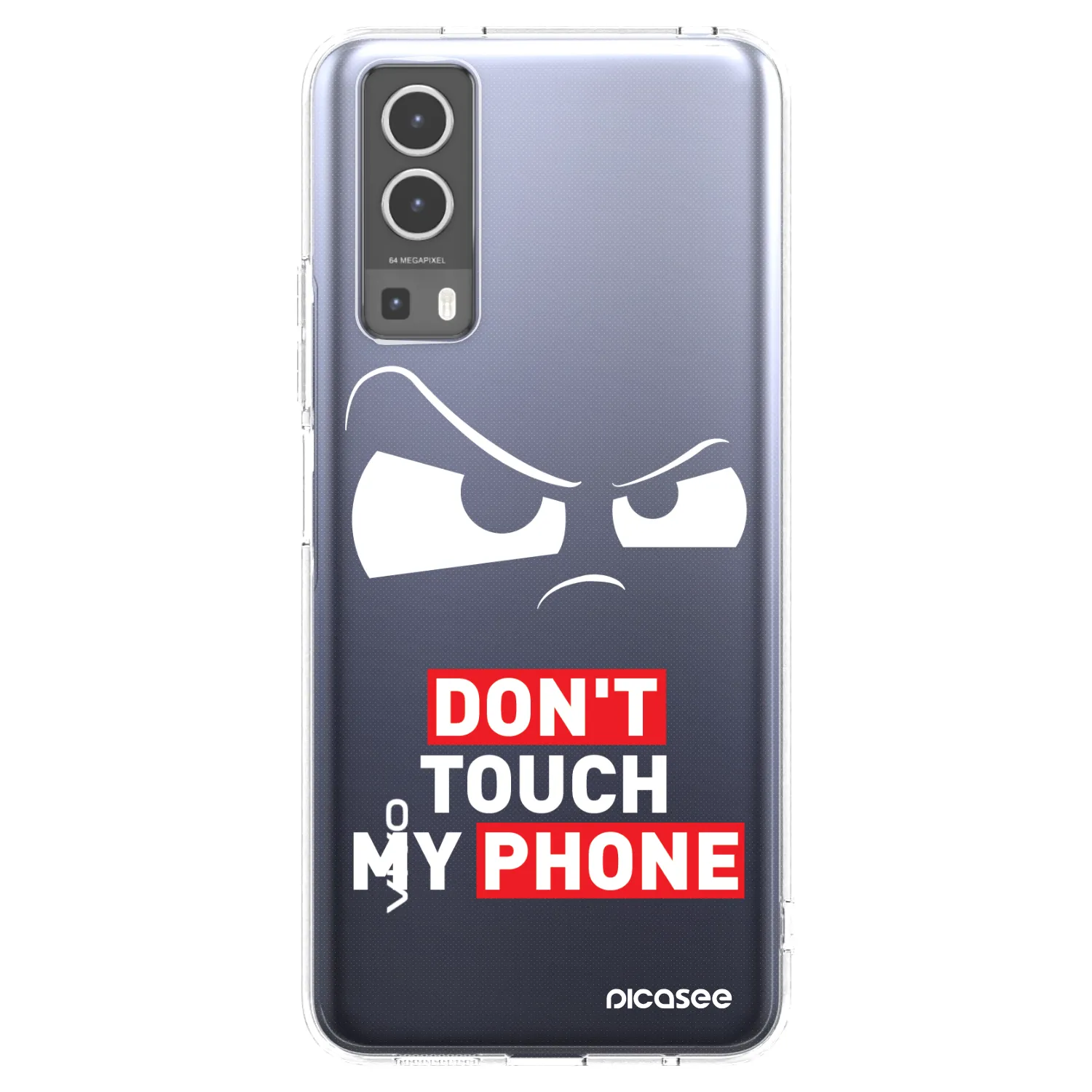 Picasee átlátszó szilikon tok az alábbi mobiltelefonokra Vivo Y72 5G - Cloudy Eye - Transparent