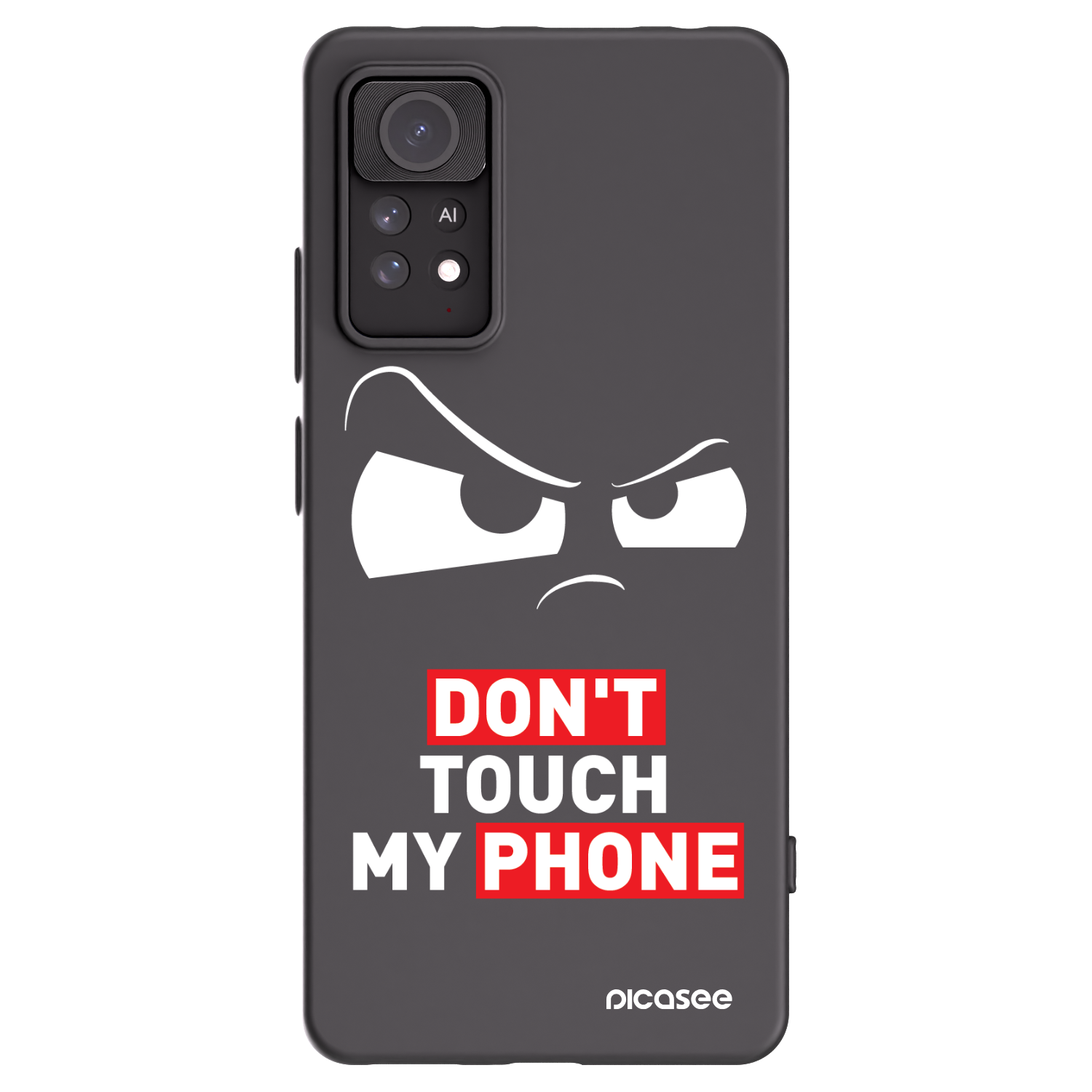 Picasee fekete szilikon tok az alábbi mobiltelefonokra Xiaomi Redmi Note 11 Pro - Cloudy Eye - Transparent