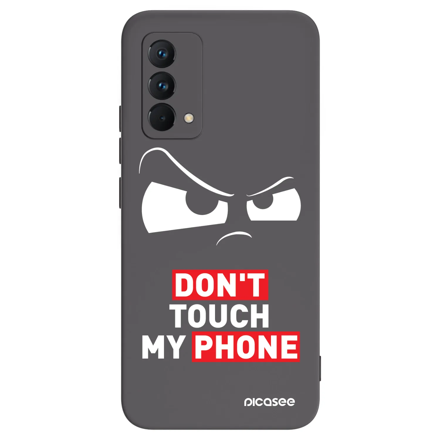 Picasee fekete szilikon tok az alábbi mobiltelefonokra Realme GT Master Edition 5G - Cloudy Eye - Transparent