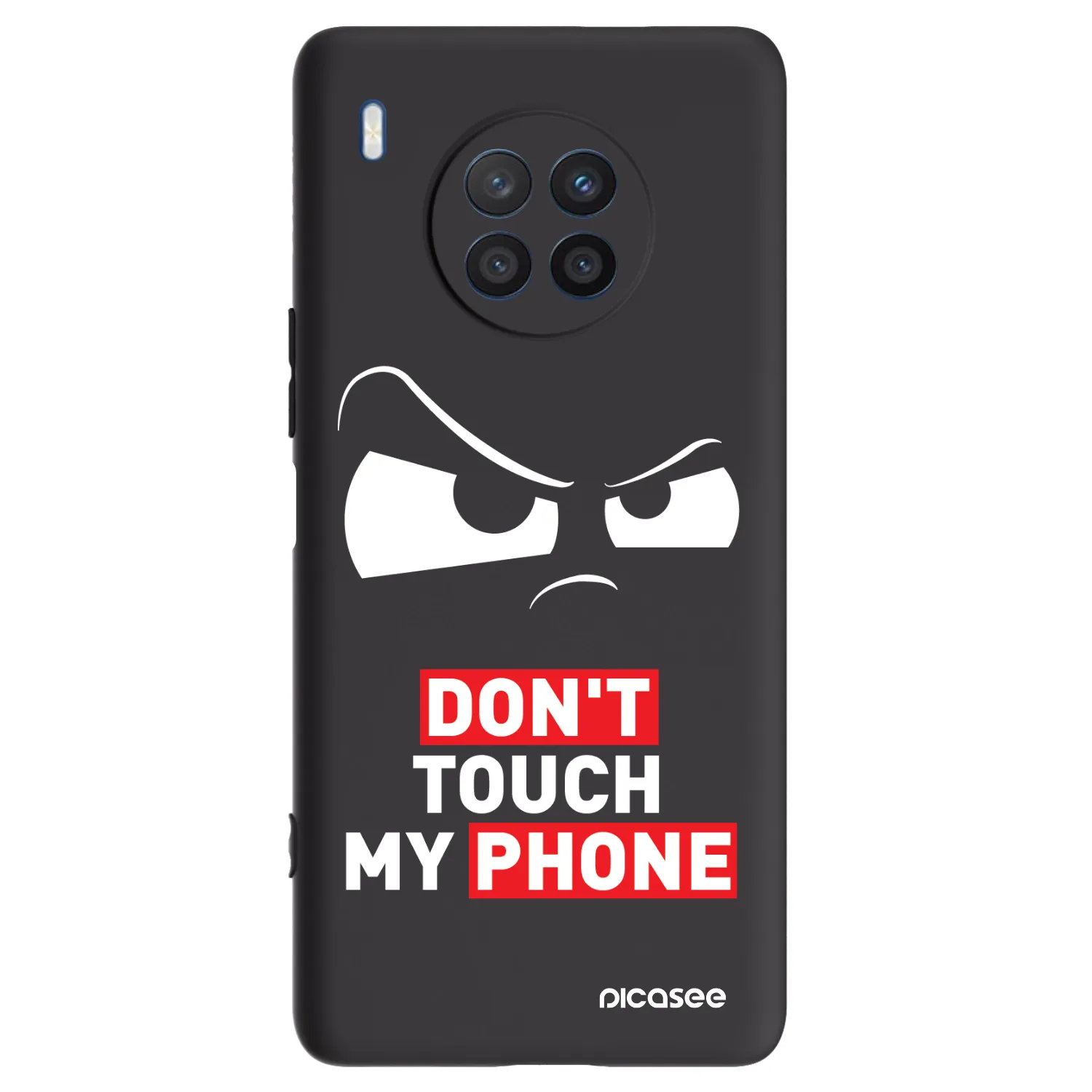 Picasee fekete szilikon tok az alábbi mobiltelefonokra Honor 50 Lite - Cloudy Eye - Transparent