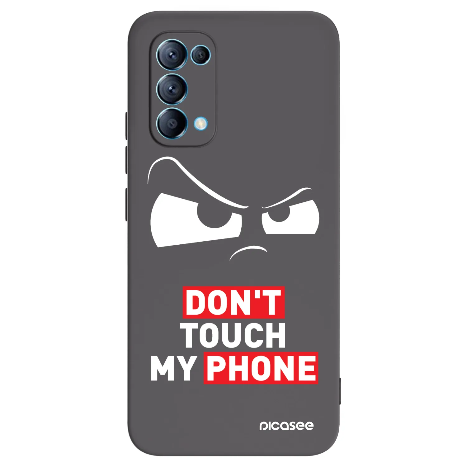 Picasee fekete szilikon tok az alábbi mobiltelefonokra OPPO Reno 5 5G - Cloudy Eye - Transparent