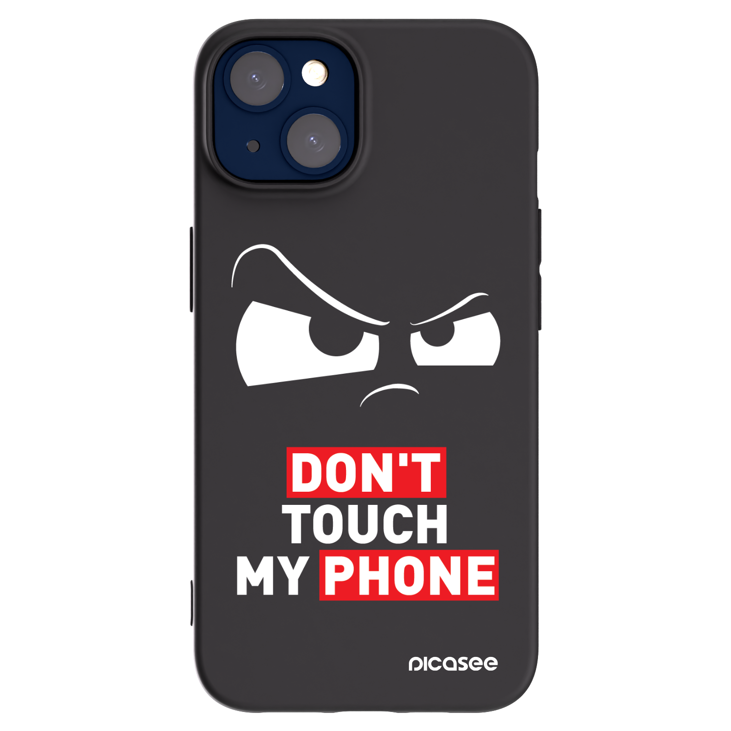 Picasee fekete szilikon tok az alábbi mobiltelefonokra Apple iPhone 14 - Cloudy Eye - Transparent