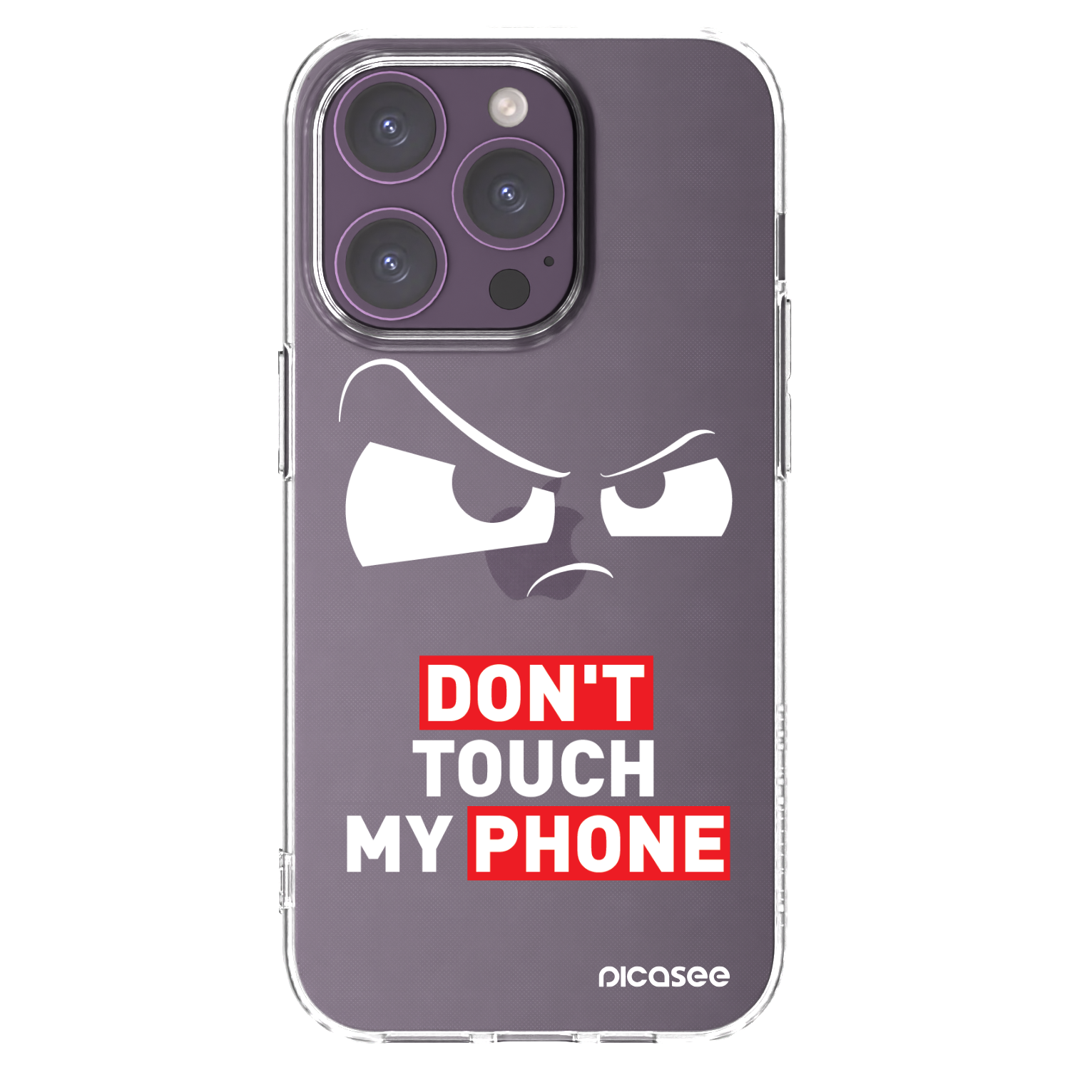 Picasee átlátszó szilikon tok az alábbi mobiltelefonokra Apple iPhone 14 Pro - Cloudy Eye - Transparent