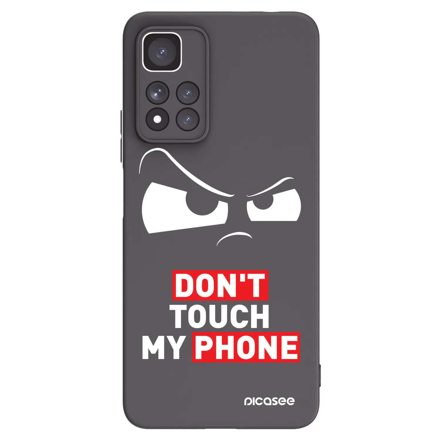 Picasee fekete szilikon tok az alábbi mobiltelefonokra Xiaomi Redmi Note 11 Pro+ 5G - Cloudy Eye - Transparent