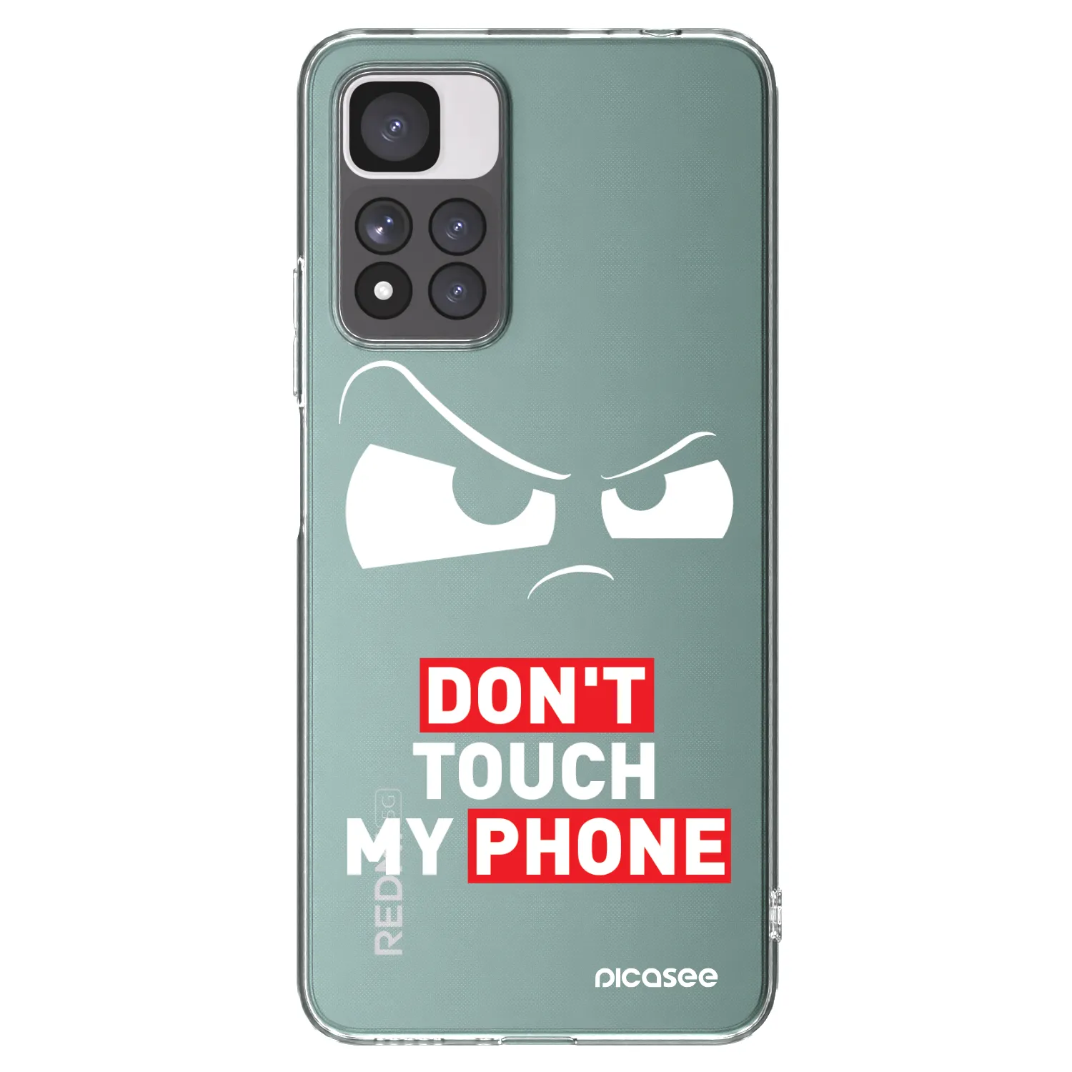 Picasee átlátszó szilikon tok az alábbi mobiltelefonokra Xiaomi Redmi Note 11 Pro+ 5G - Cloudy Eye - Transparent