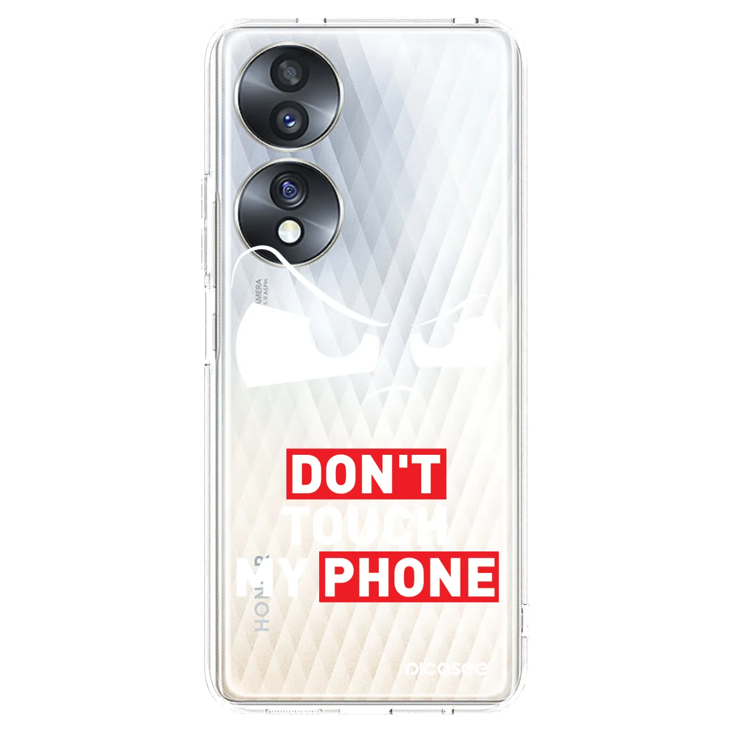Picasee átlátszó szilikon tok az alábbi mobiltelefonokra Honor 70 - Cloudy Eye - Transparent