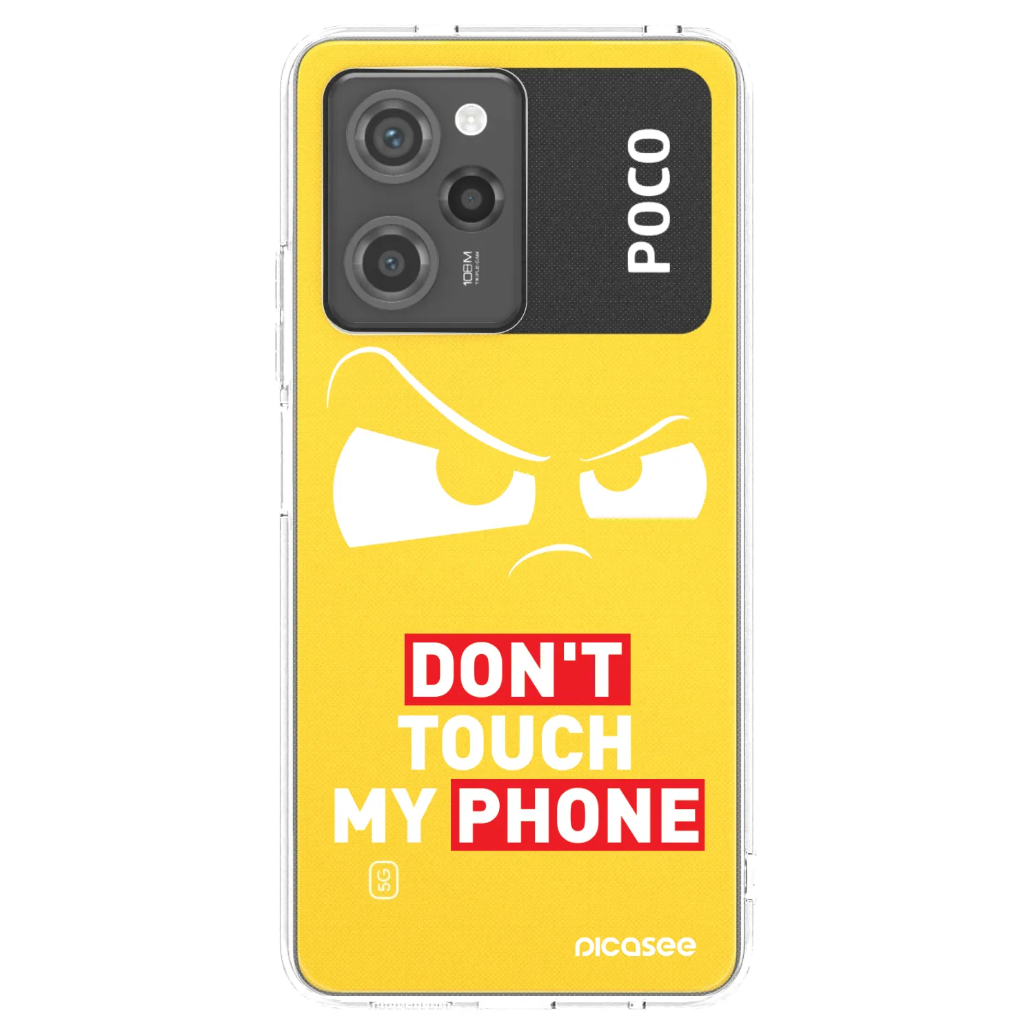 Picasee átlátszó szilikon tok az alábbi mobiltelefonokra Xiaomi Poco X5 Pro - Cloudy Eye - Transparent