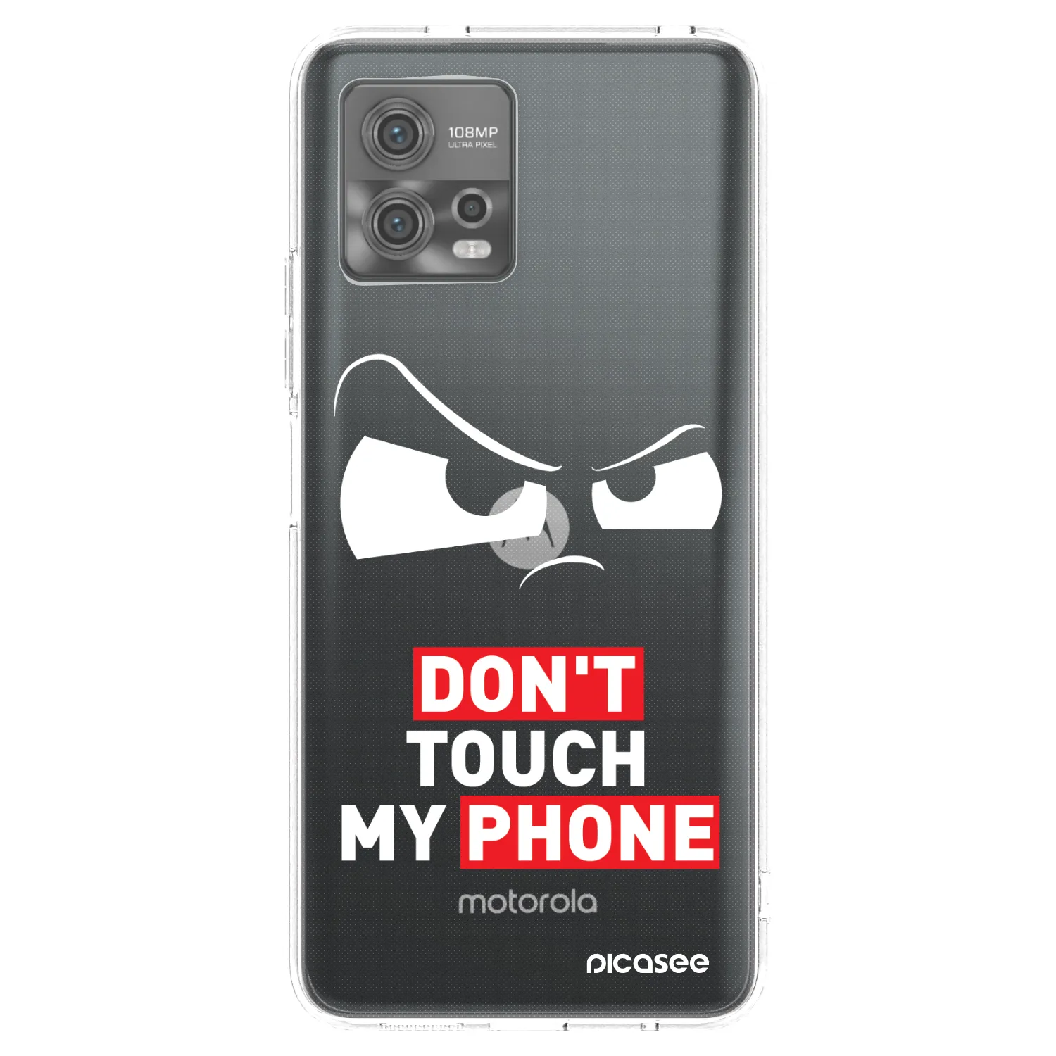 Picasee átlátszó szilikon tok az alábbi mobiltelefonokra Motorola Moto G72 - Cloudy Eye - Transparent