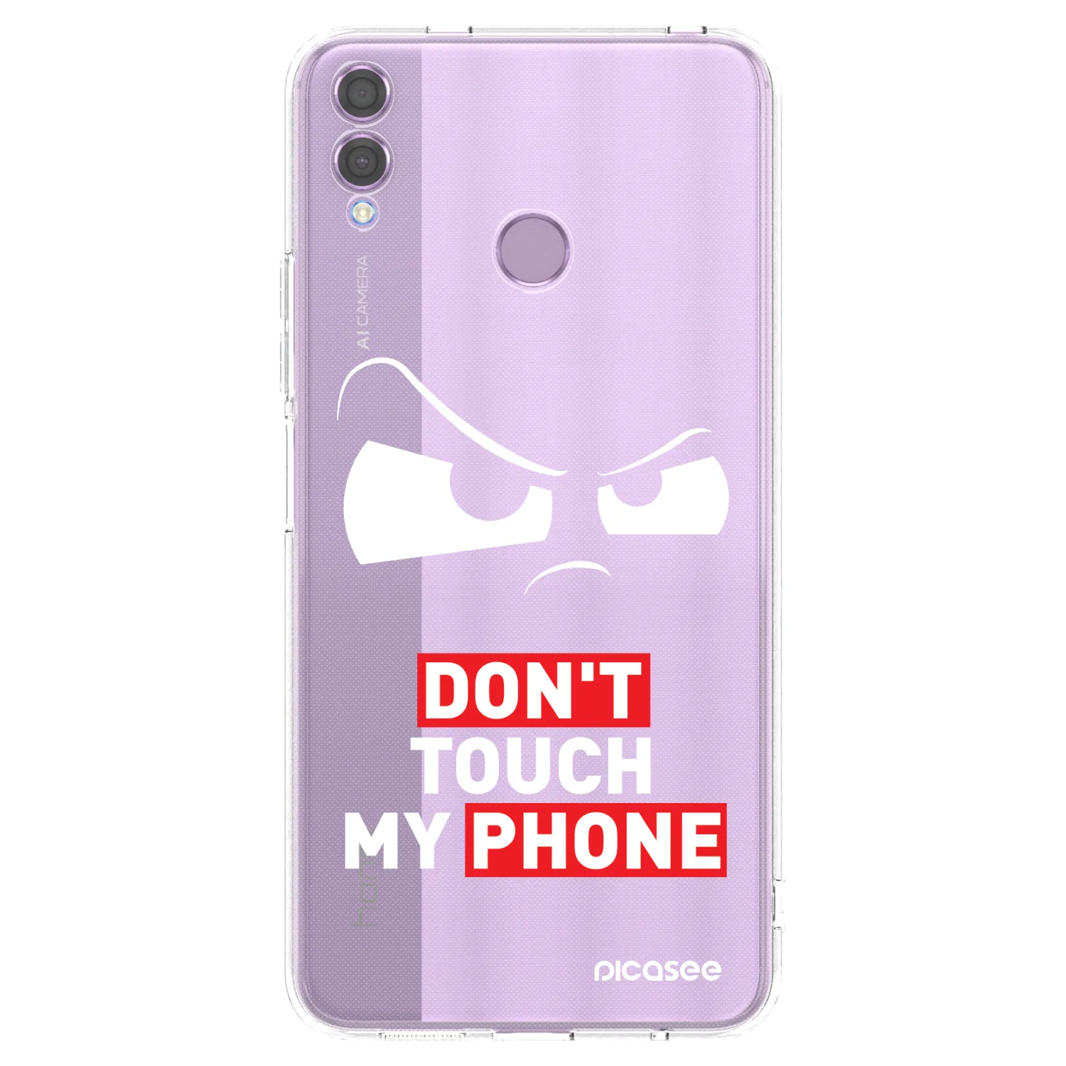 Picasee átlátszó szilikon tok az alábbi mobiltelefonokra Honor 8X - Cloudy Eye - Transparent
