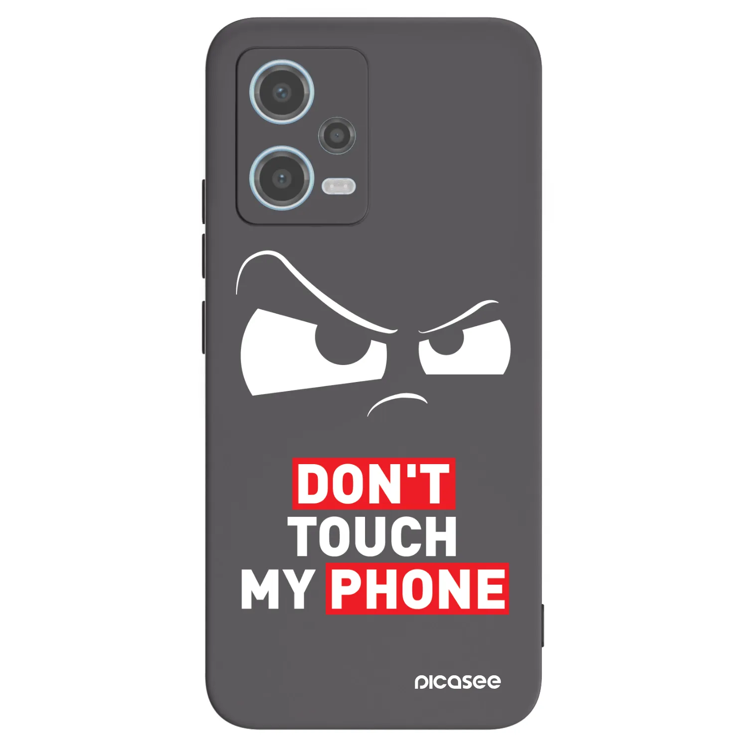 Picasee fekete szilikon tok az alábbi mobiltelefonokra Xiaomi Redmi Note 12 5G - Cloudy Eye - Transparent