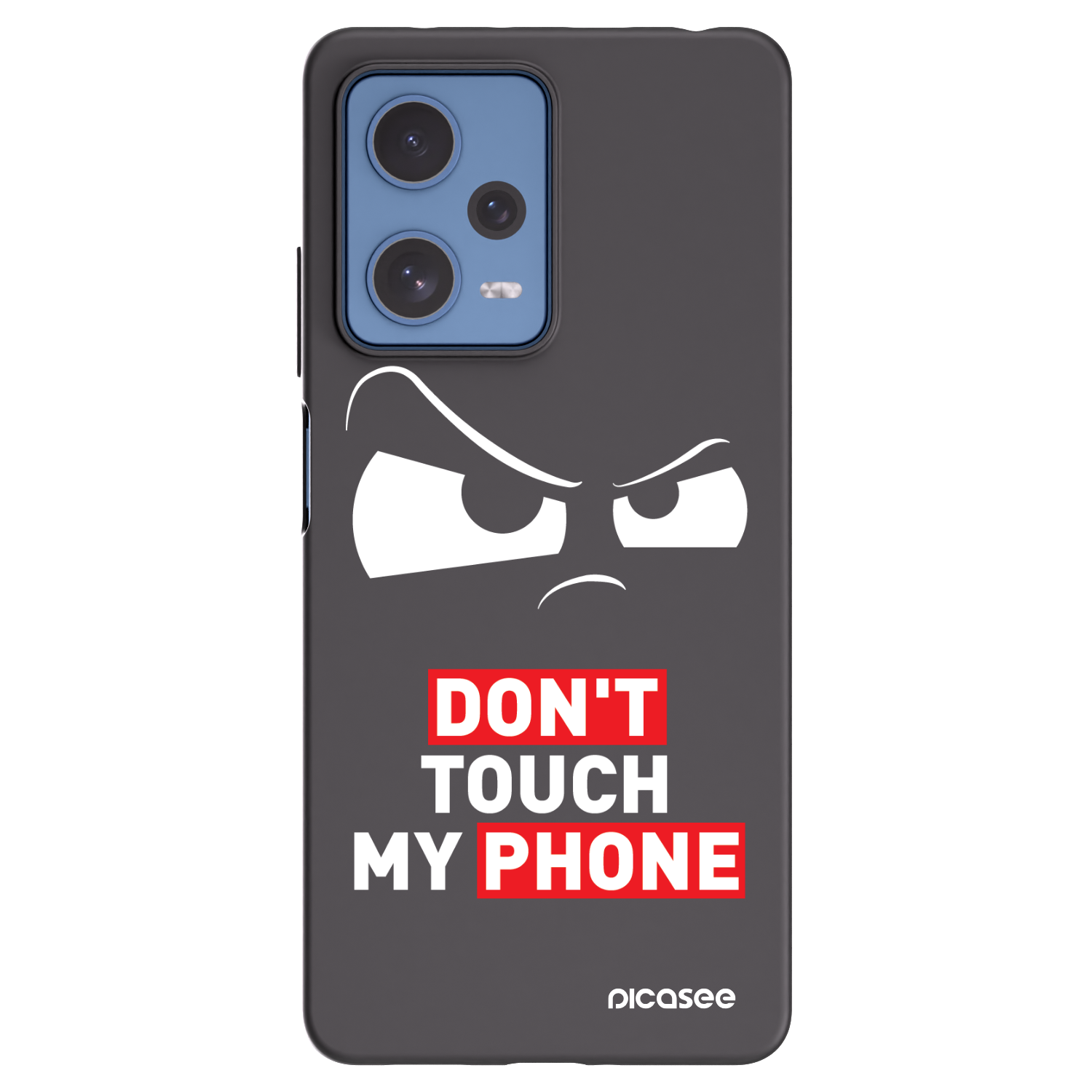 Picasee fekete szilikon tok az alábbi mobiltelefonokra Xiaomi Redmi Note 12 Pro 5G - Cloudy Eye - Transparent