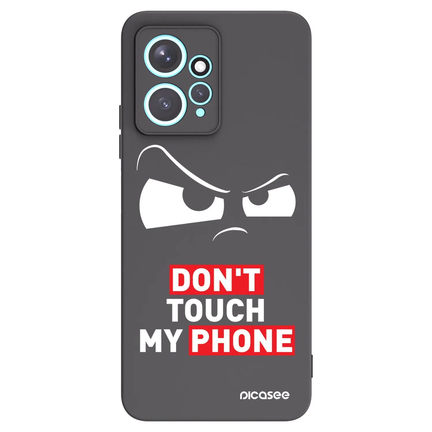 Picasee fekete szilikon tok az alábbi mobiltelefonokra Xiaomi Redmi Note 12 4G - Cloudy Eye - Transparent