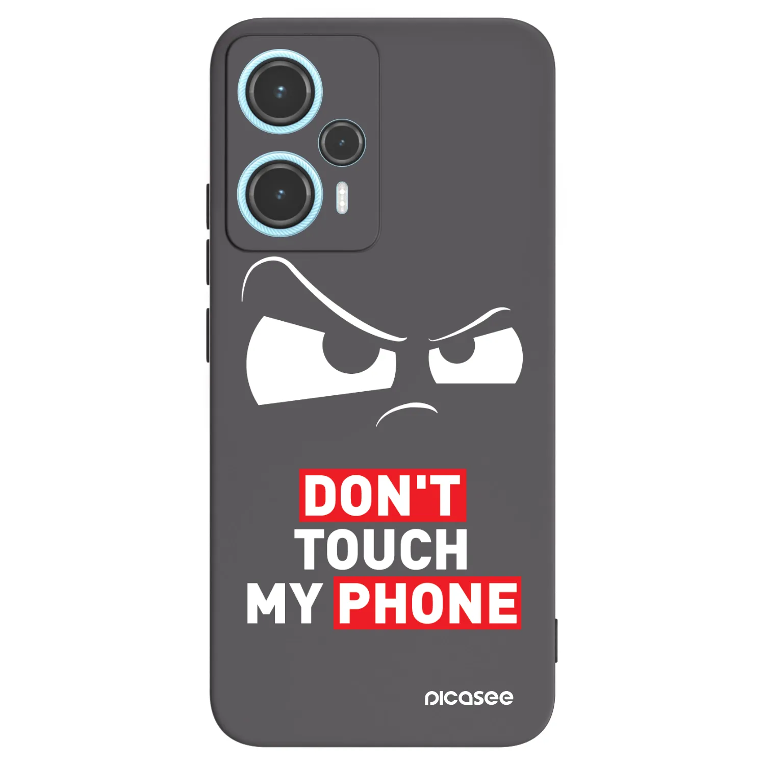 Picasee fekete szilikon tok az alábbi mobiltelefonokra Xiaomi Poco F5 - Cloudy Eye - Transparent