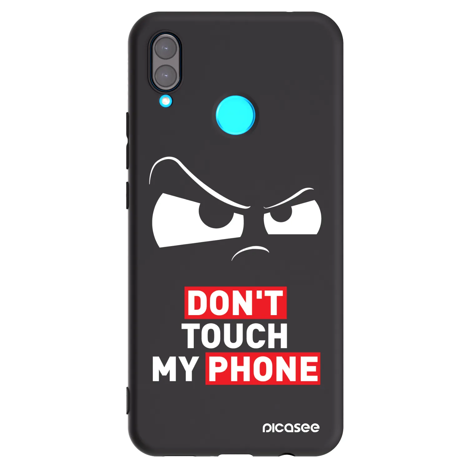 Picasee fekete szilikon tok az alábbi mobiltelefonokra Huawei Nova 3i - Cloudy Eye - Transparent