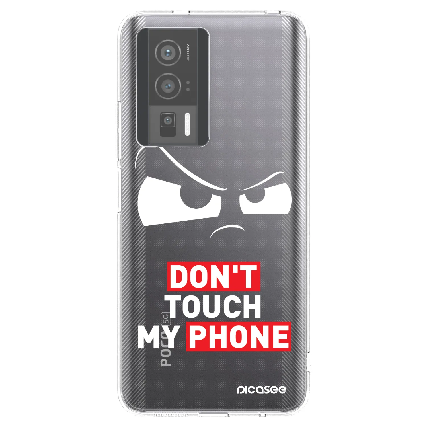 Picasee átlátszó szilikon tok az alábbi mobiltelefonokra Xiaomi Poco F5 Pro 5G - Cloudy Eye - Transparent