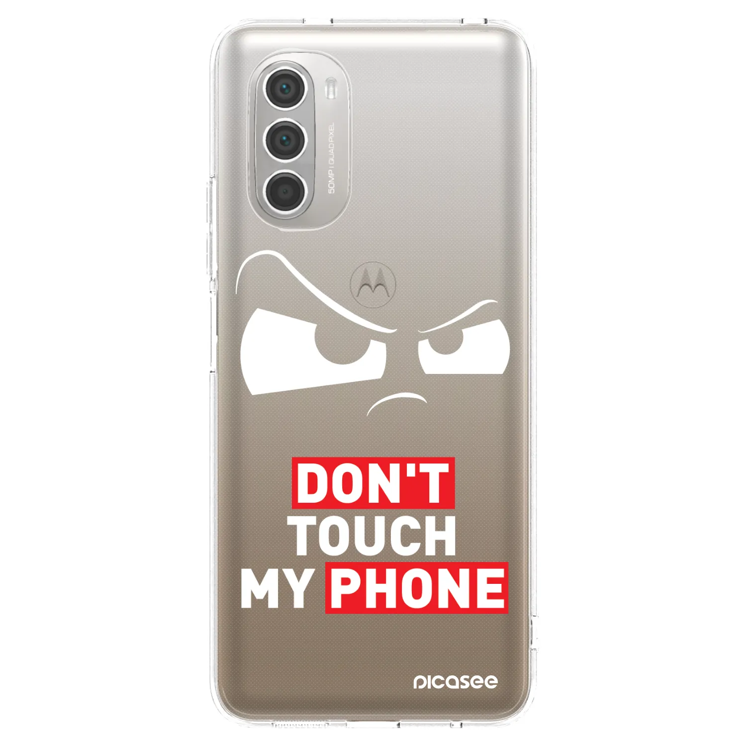 Picasee átlátszó szilikon tok az alábbi mobiltelefonokra Motorola Moto G51 - Cloudy Eye - Transparent