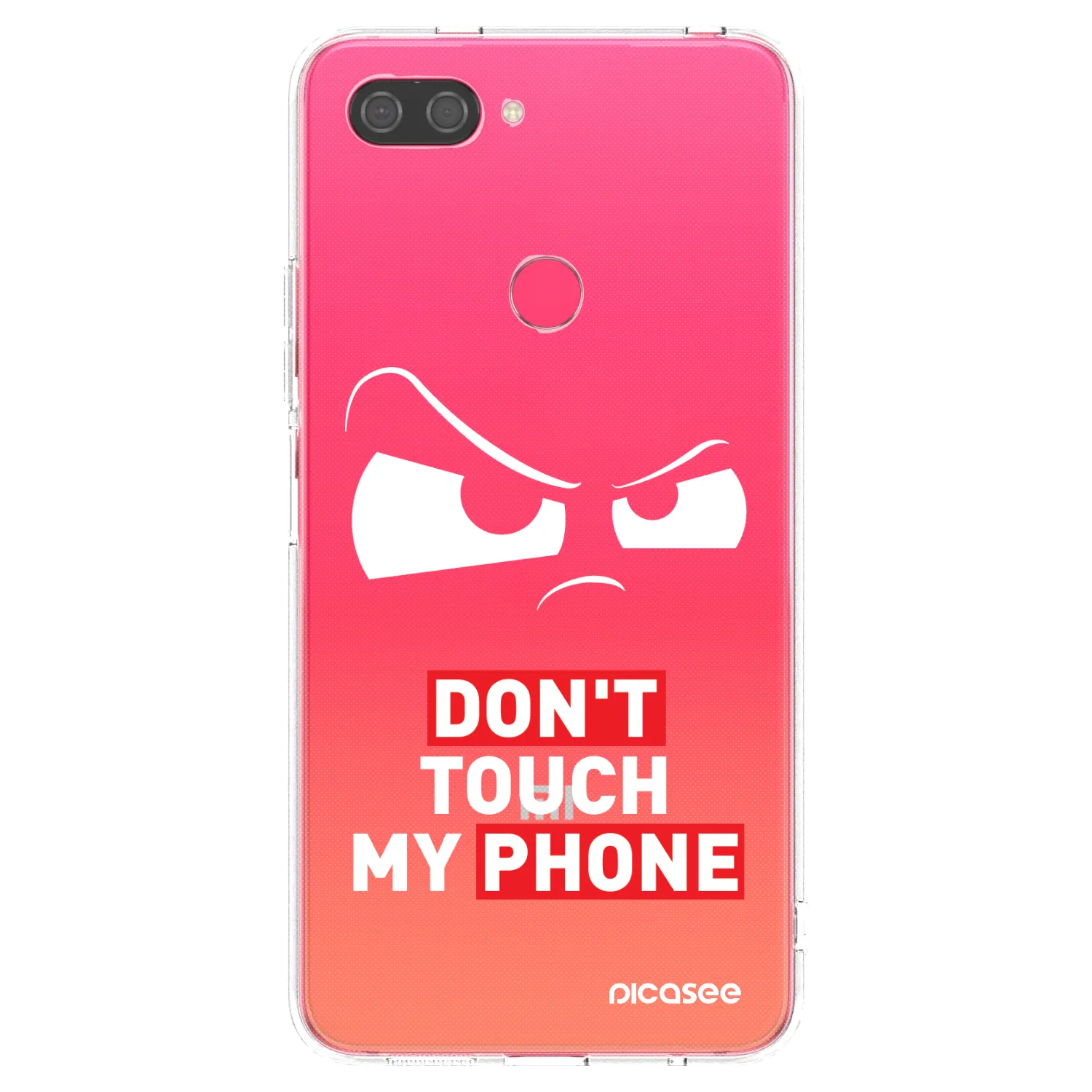 Picasee átlátszó szilikon tok az alábbi mobiltelefonokra Xiaomi Mi 8 Lite - Cloudy Eye - Transparent