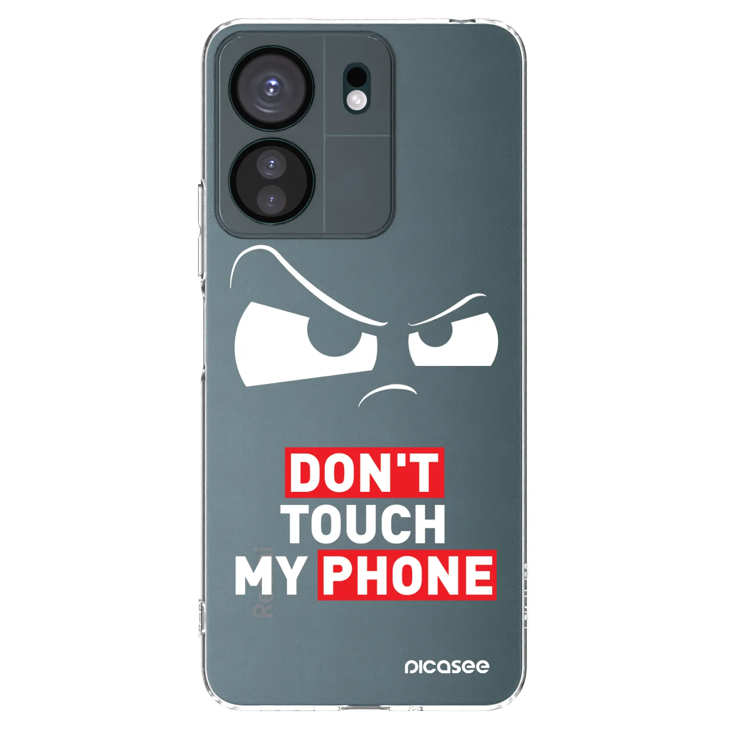 Picasee átlátszó szilikon tok az alábbi mobiltelefonokra Xiaomi Redmi 13C 4G - Cloudy Eye - Transparent