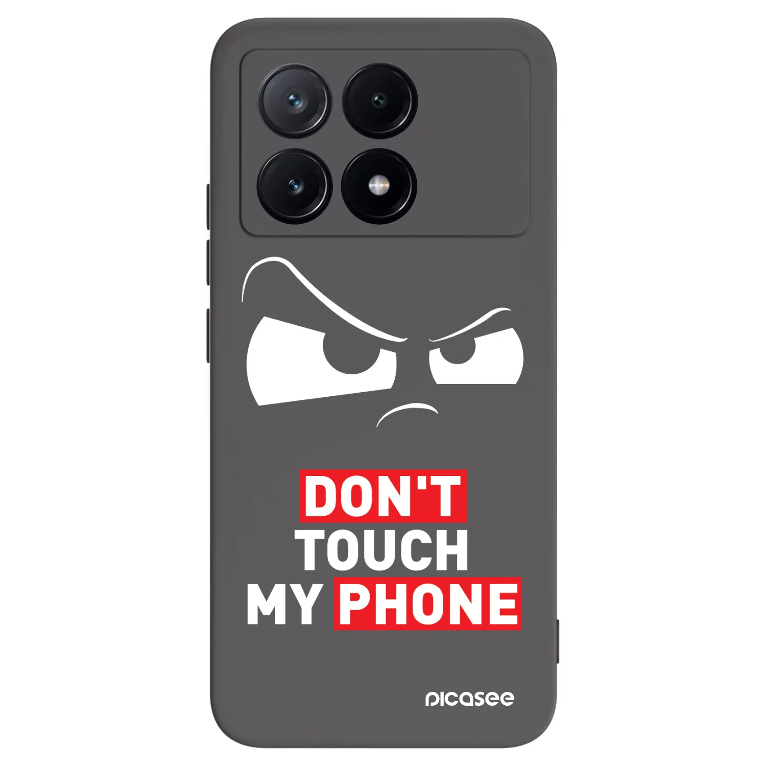 Picasee fekete szilikon tok az alábbi mobiltelefonokra Xiaomi Poco X6 Pro - Cloudy Eye - Transparent