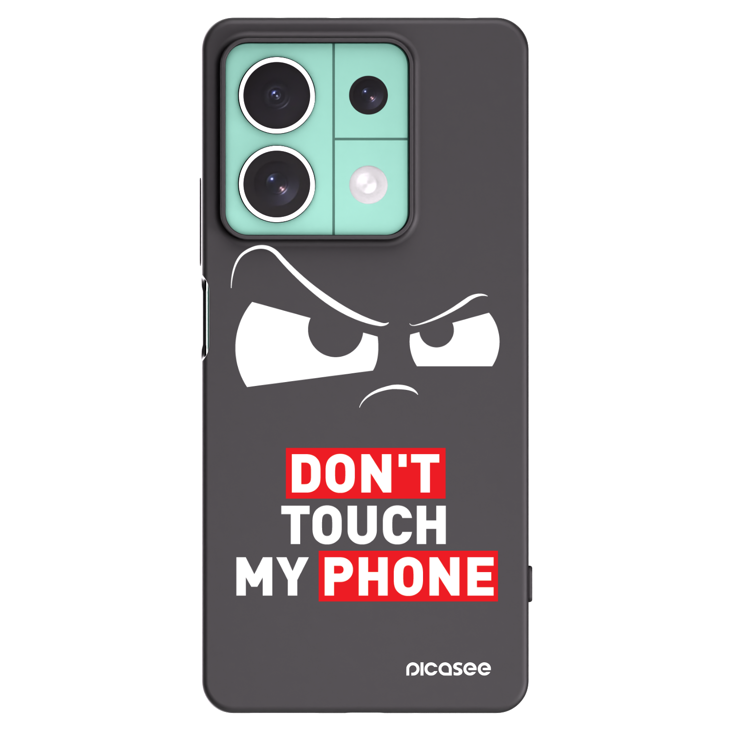 Picasee fekete szilikon tok az alábbi mobiltelefonokra Xiaomi Redmi Note 13 5G - Cloudy Eye - Transparent