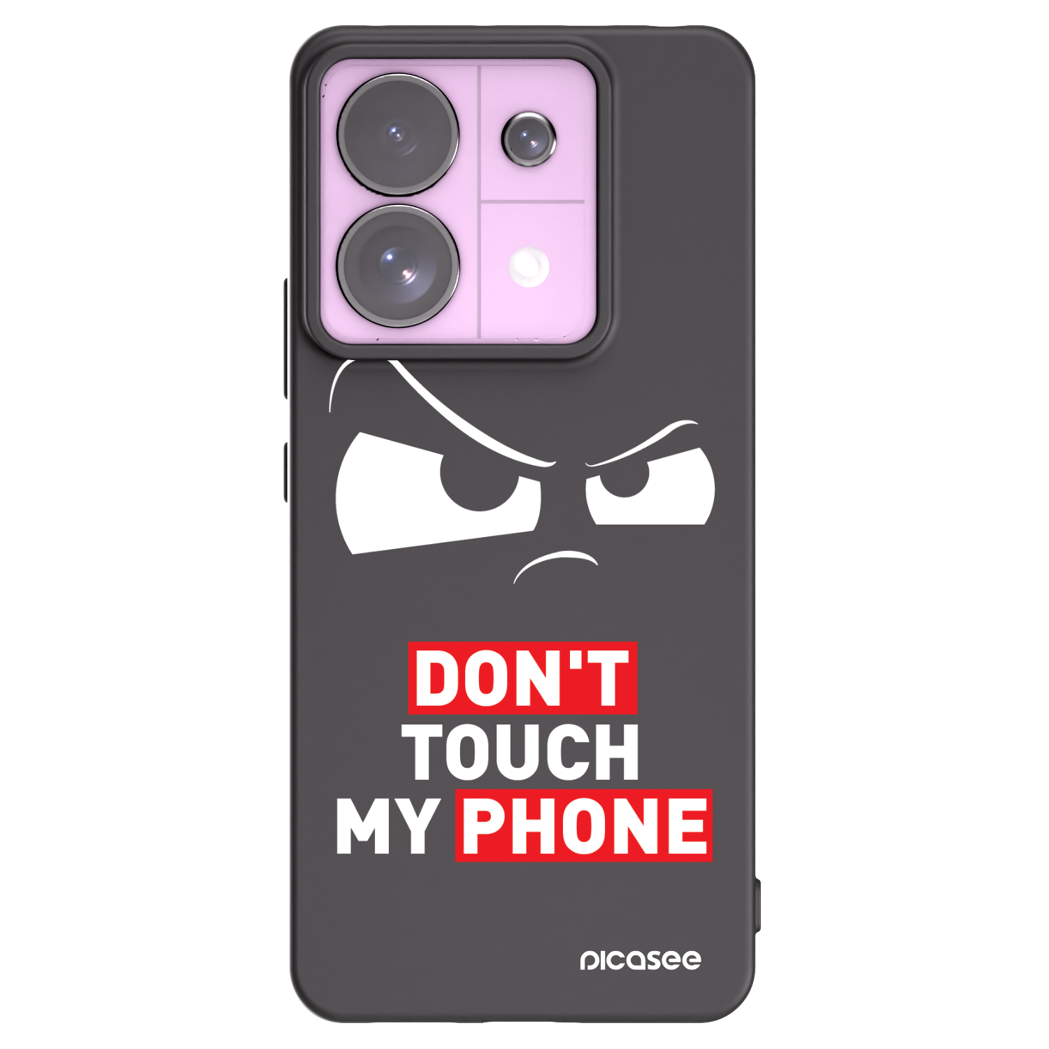 Picasee fekete szilikon tok az alábbi mobiltelefonokra Xiaomi Redmi Note 13 Pro 5G - Cloudy Eye - Transparent