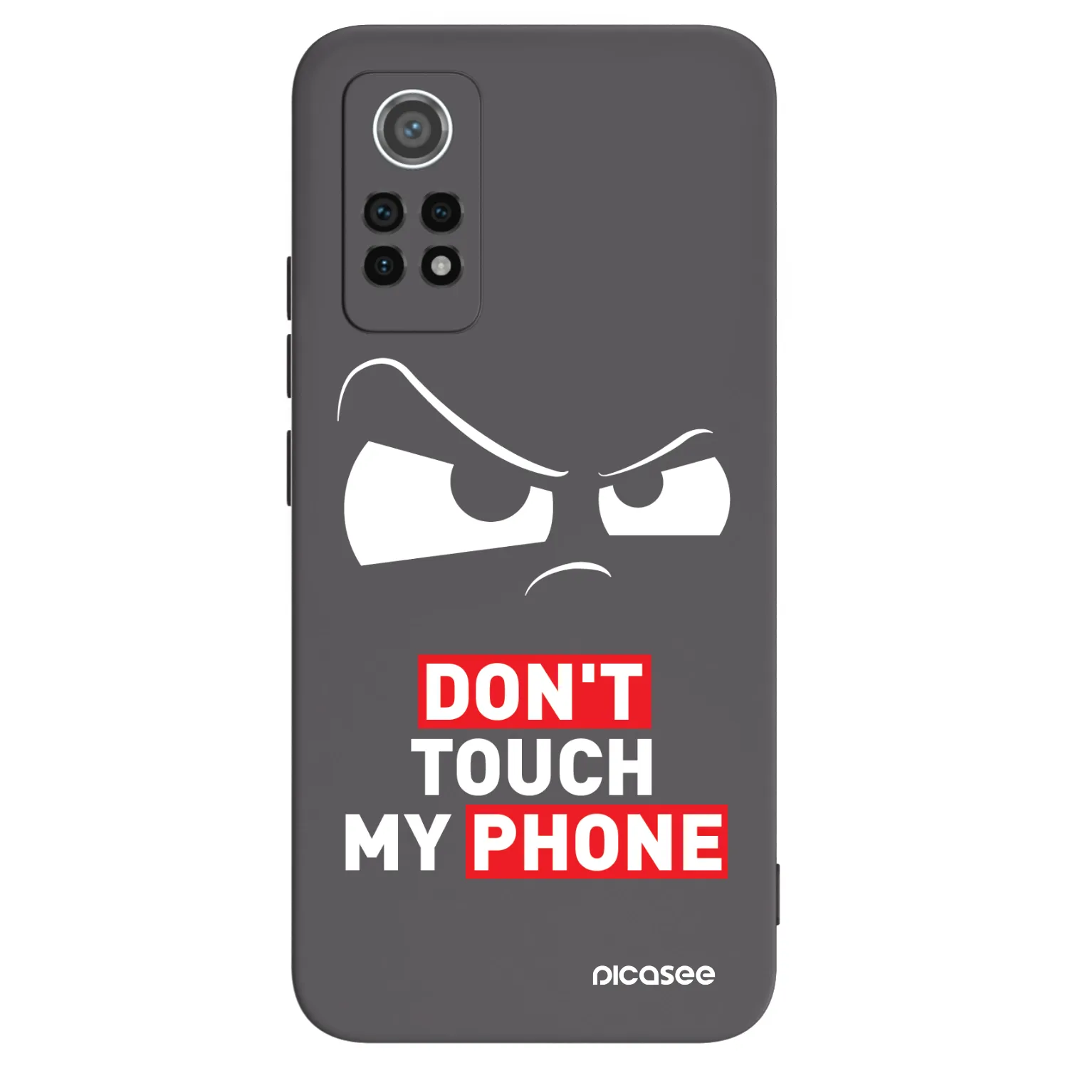 Picasee fekete szilikon tok az alábbi mobiltelefonokra Xiaomi Redmi Note 12 Pro 4G - Cloudy Eye - Transparent