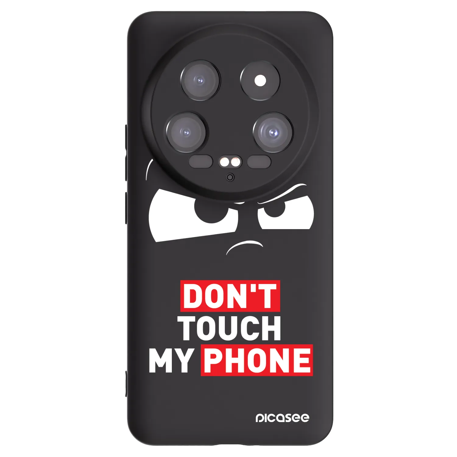 Picasee fekete szilikon tok az alábbi mobiltelefonokra Xiaomi 14 Ultra - Cloudy Eye - Transparent