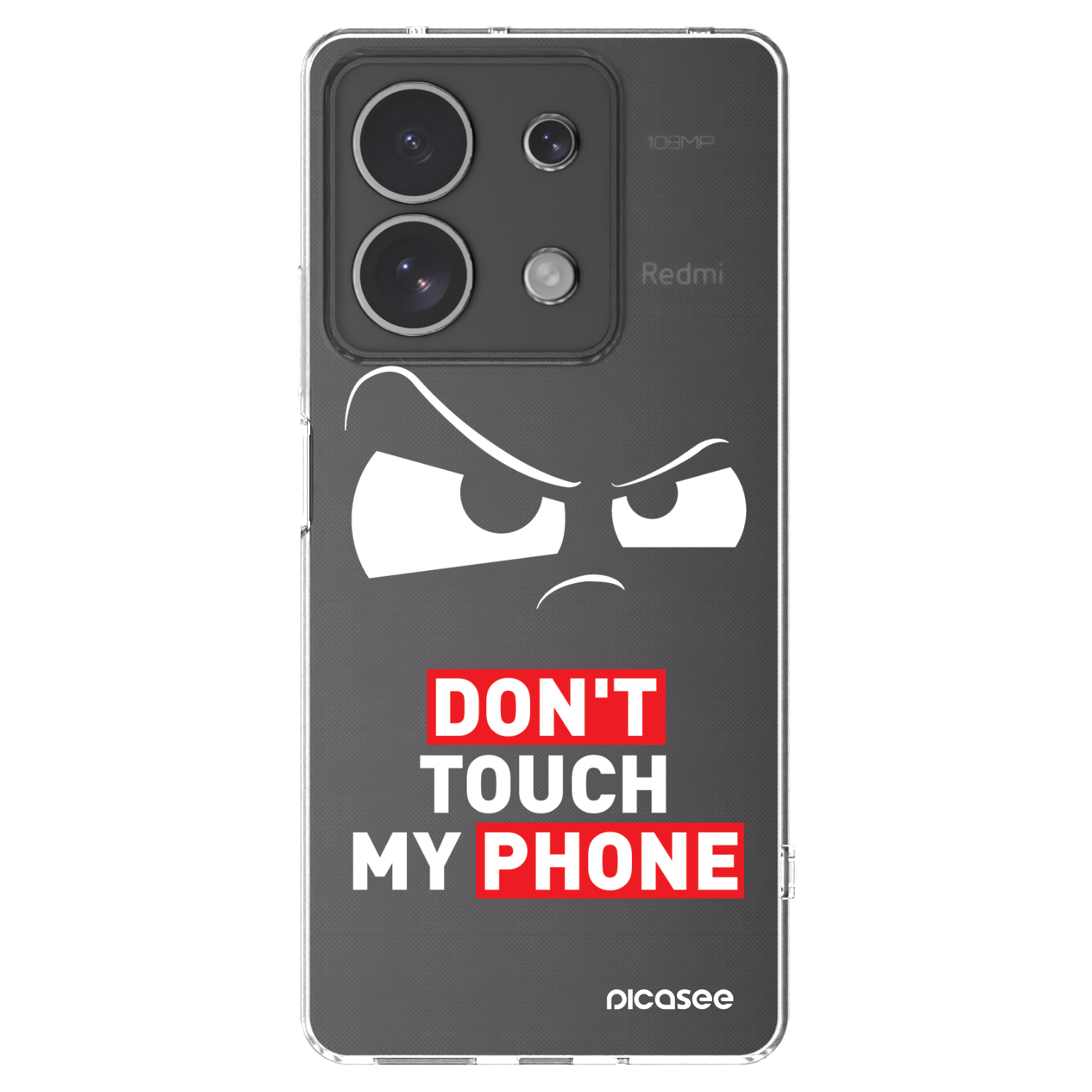 Picasee átlátszó szilikon tok az alábbi mobiltelefonokra Xiaomi Redmi Note 13 4G - Cloudy Eye - Transparent