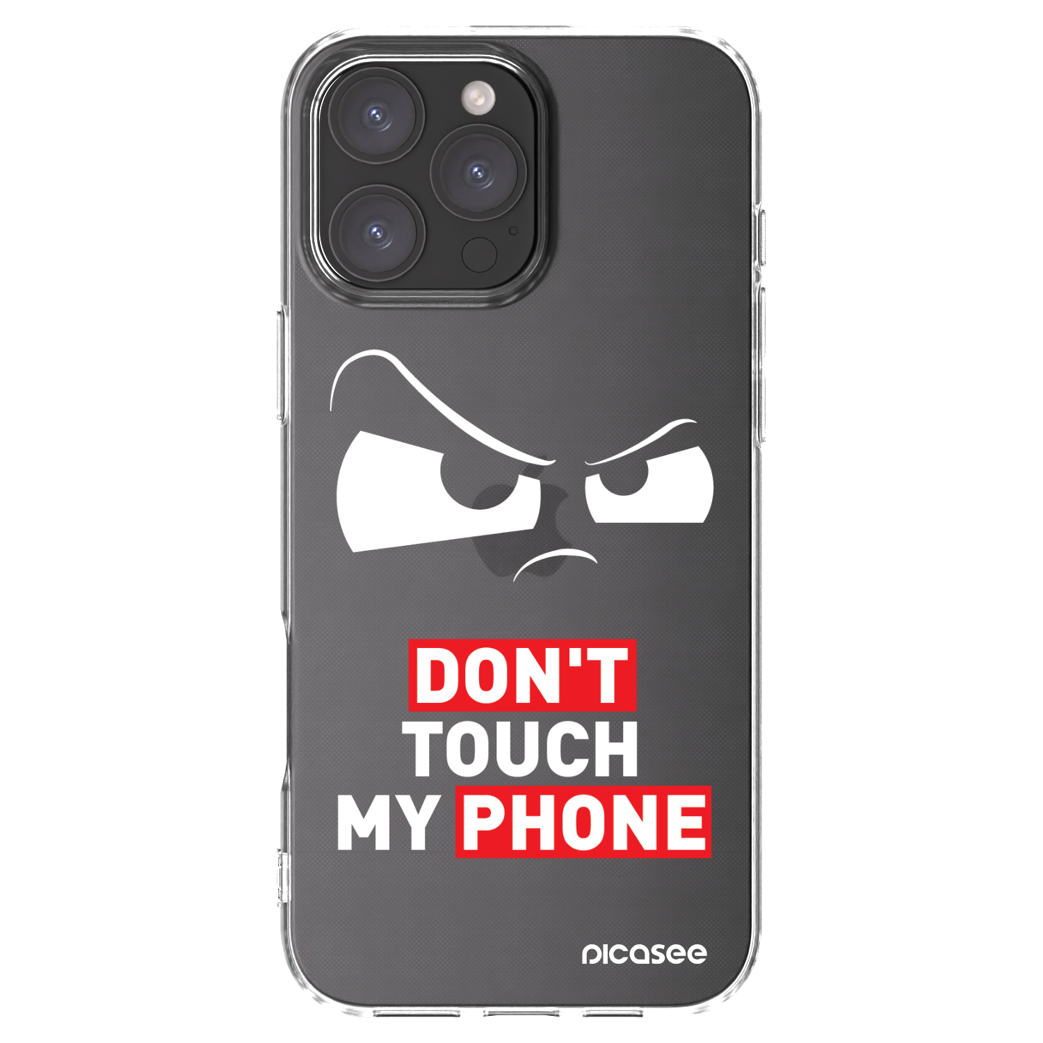 Picasee átlátszó szilikon tok az alábbi mobiltelefonokra Apple iPhone 16 Pro Max - Cloudy Eye - Transparent