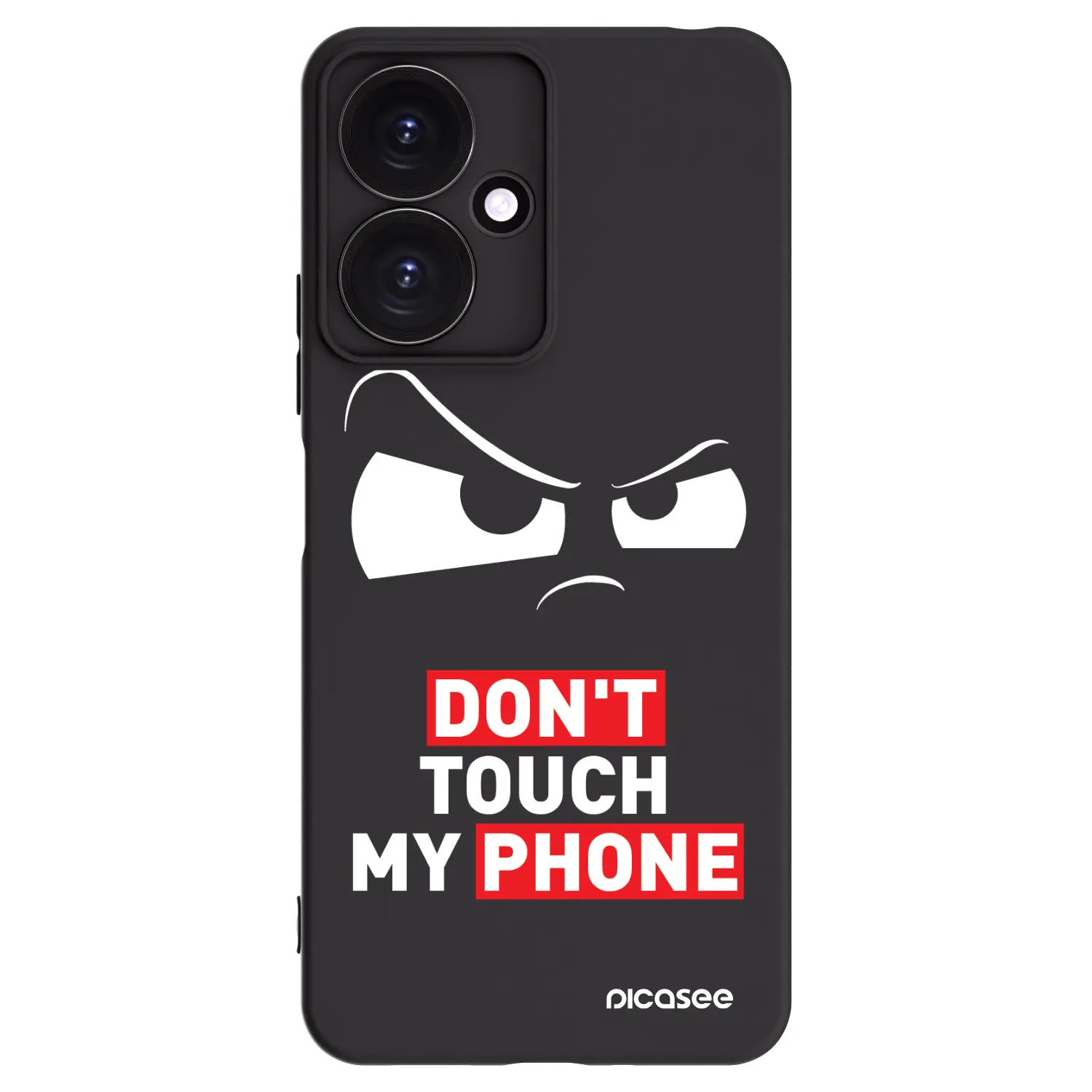 Picasee fekete szilikon tok az alábbi mobiltelefonokra Xiaomi Redmi 13C 5G - Cloudy Eye - Transparent