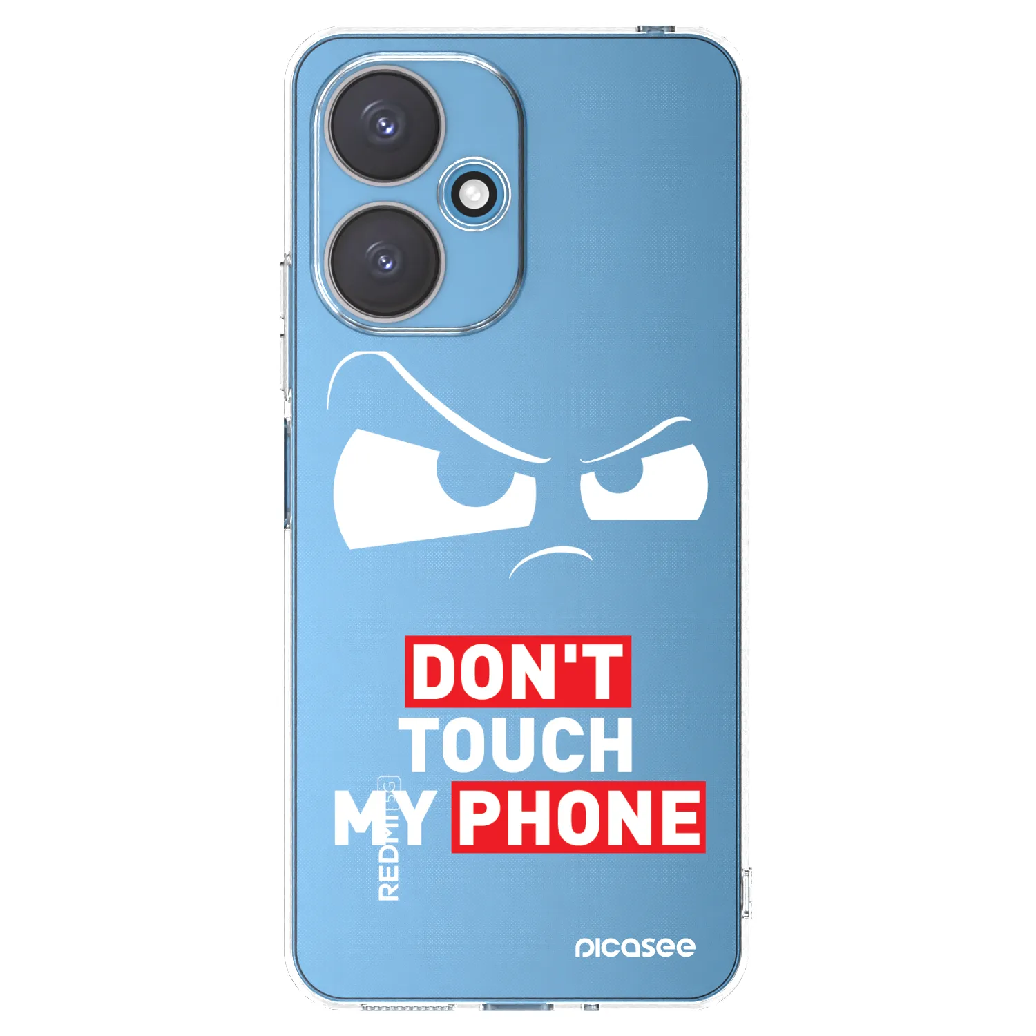 Picasee átlátszó szilikon tok az alábbi mobiltelefonokra Xiaomi Redmi 13C 5G - Cloudy Eye - Transparent