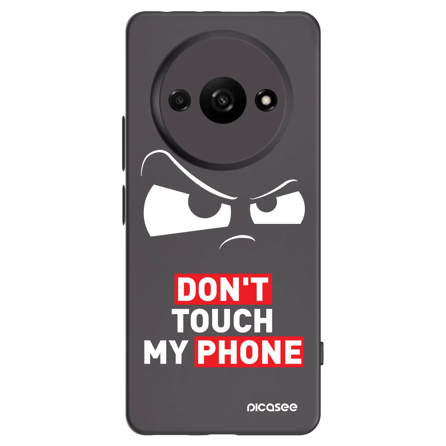 Picasee fekete szilikon tok az alábbi mobiltelefonokra Xiaomi Redmi A3 - Cloudy Eye - Transparent