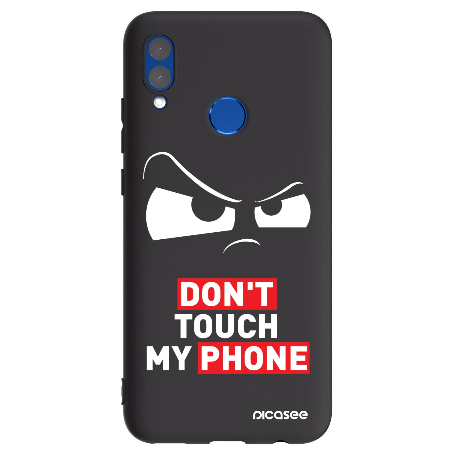 Picasee fekete szilikon tok az alábbi mobiltelefonokra Huawei P Smart 2019 - Cloudy Eye - Transparent