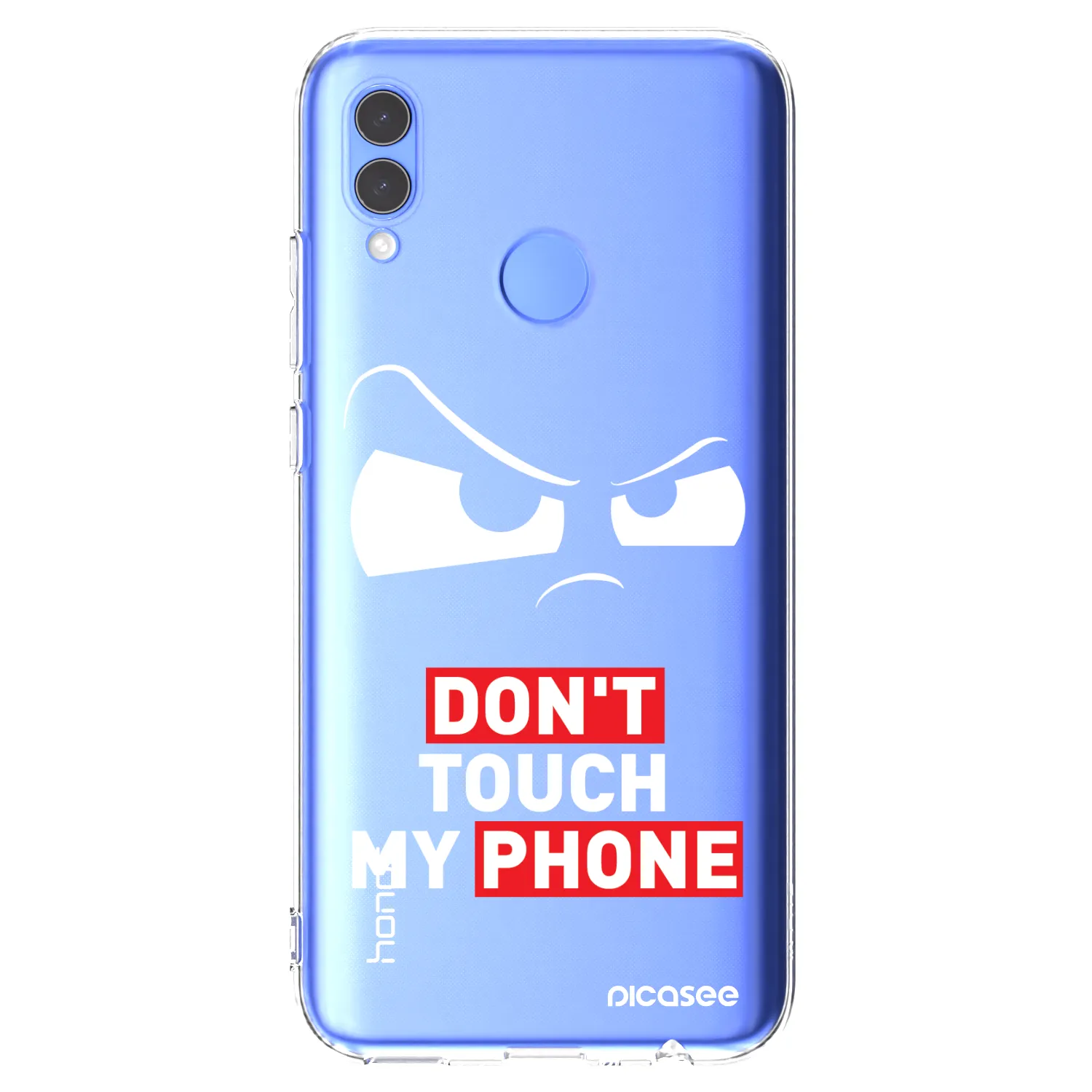 Picasee átlátszó szilikon tok az alábbi mobiltelefonokra Huawei P Smart 2019 - Cloudy Eye - Transparent