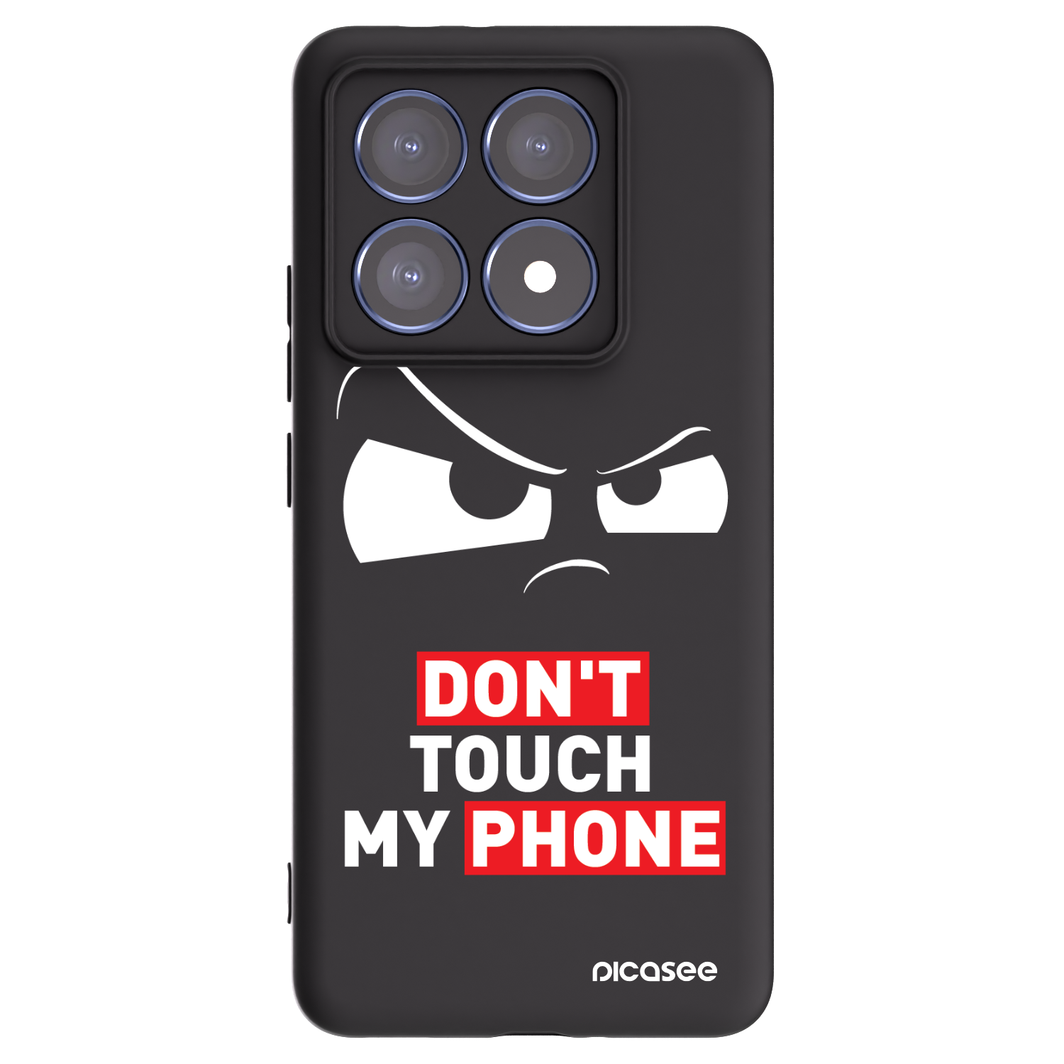 Picasee fekete szilikon tok az alábbi mobiltelefonokra Xiaomi 14T Pro - Cloudy Eye - Transparent