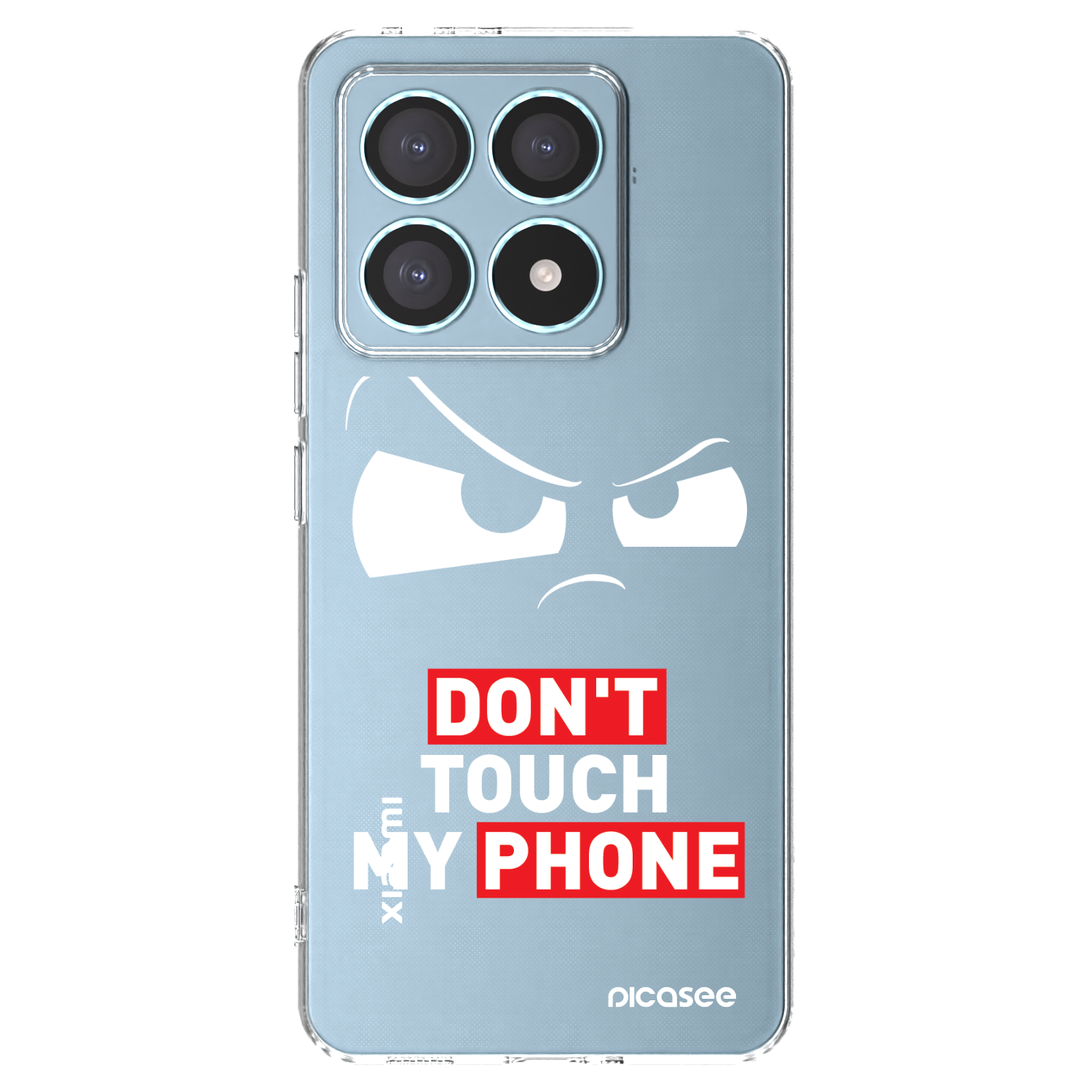 Picasee átlátszó szilikon tok az alábbi mobiltelefonokra Xiaomi 14T Pro - Cloudy Eye - Transparent