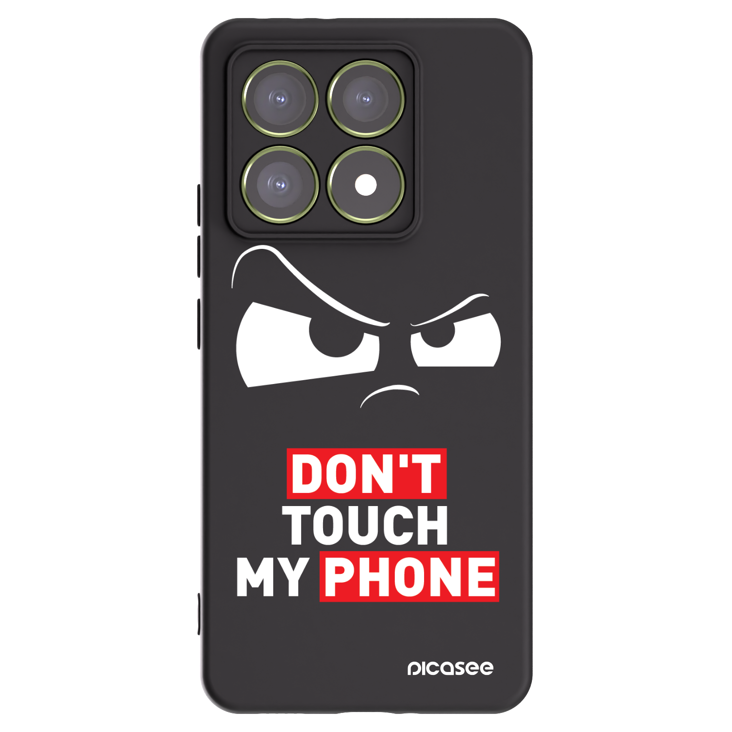 Picasee fekete szilikon tok az alábbi mobiltelefonokra Xiaomi 14T - Cloudy Eye - Transparent