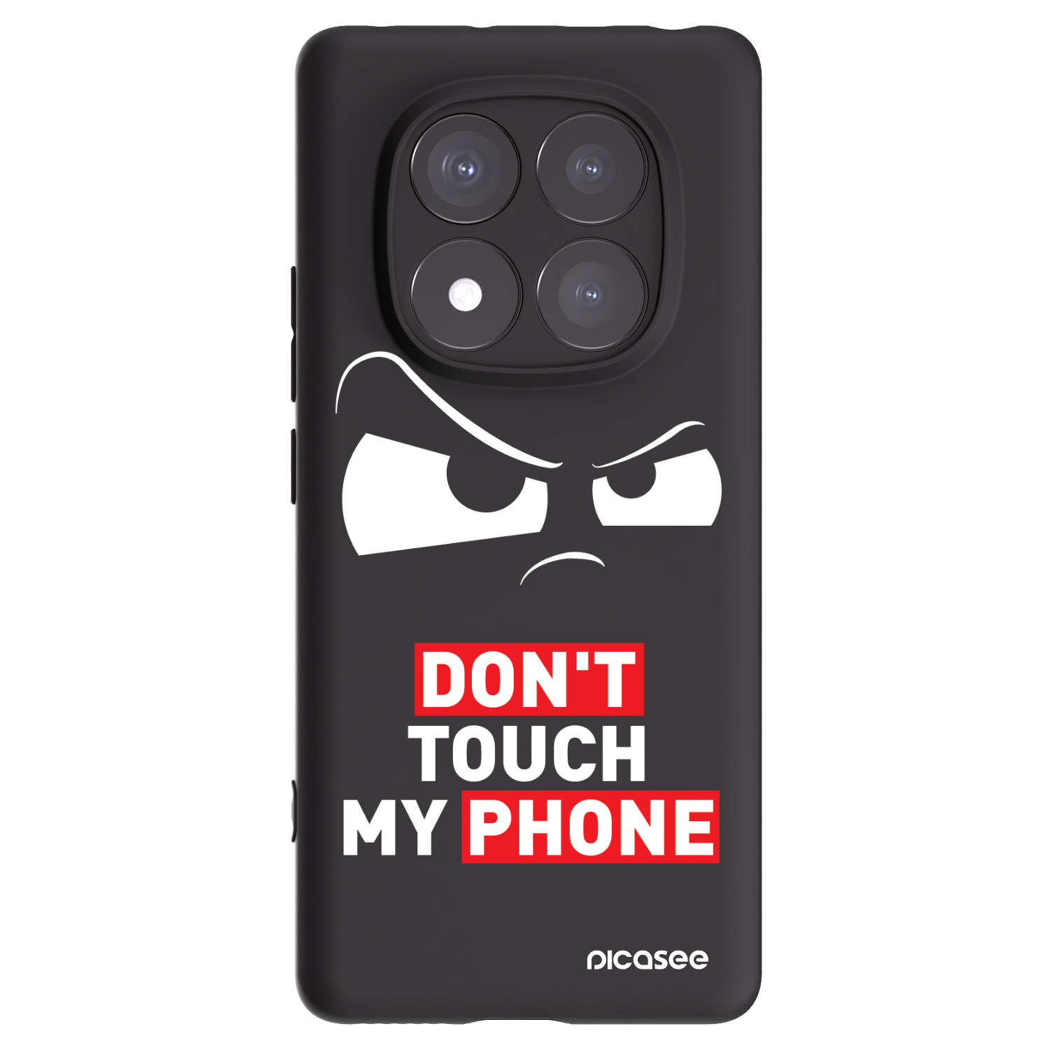 Picasee fekete szilikon tok az alábbi mobiltelefonokra Xiaomi Redmi Note 14 Pro 5G - Cloudy Eye - Transparent