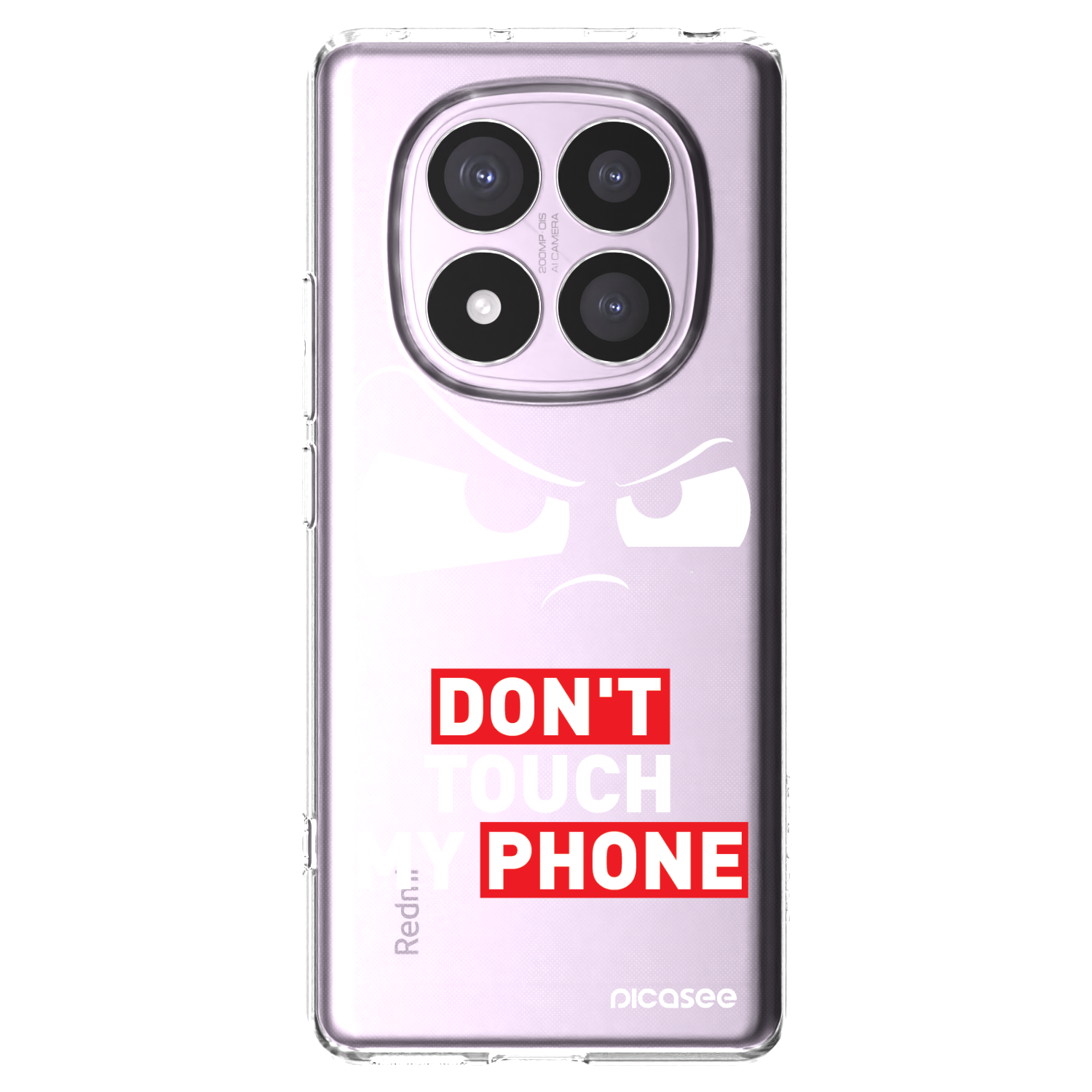 Picasee átlátszó szilikon tok az alábbi mobiltelefonokra Xiaomi Redmi Note 14 Pro 5G - Cloudy Eye - Transparent